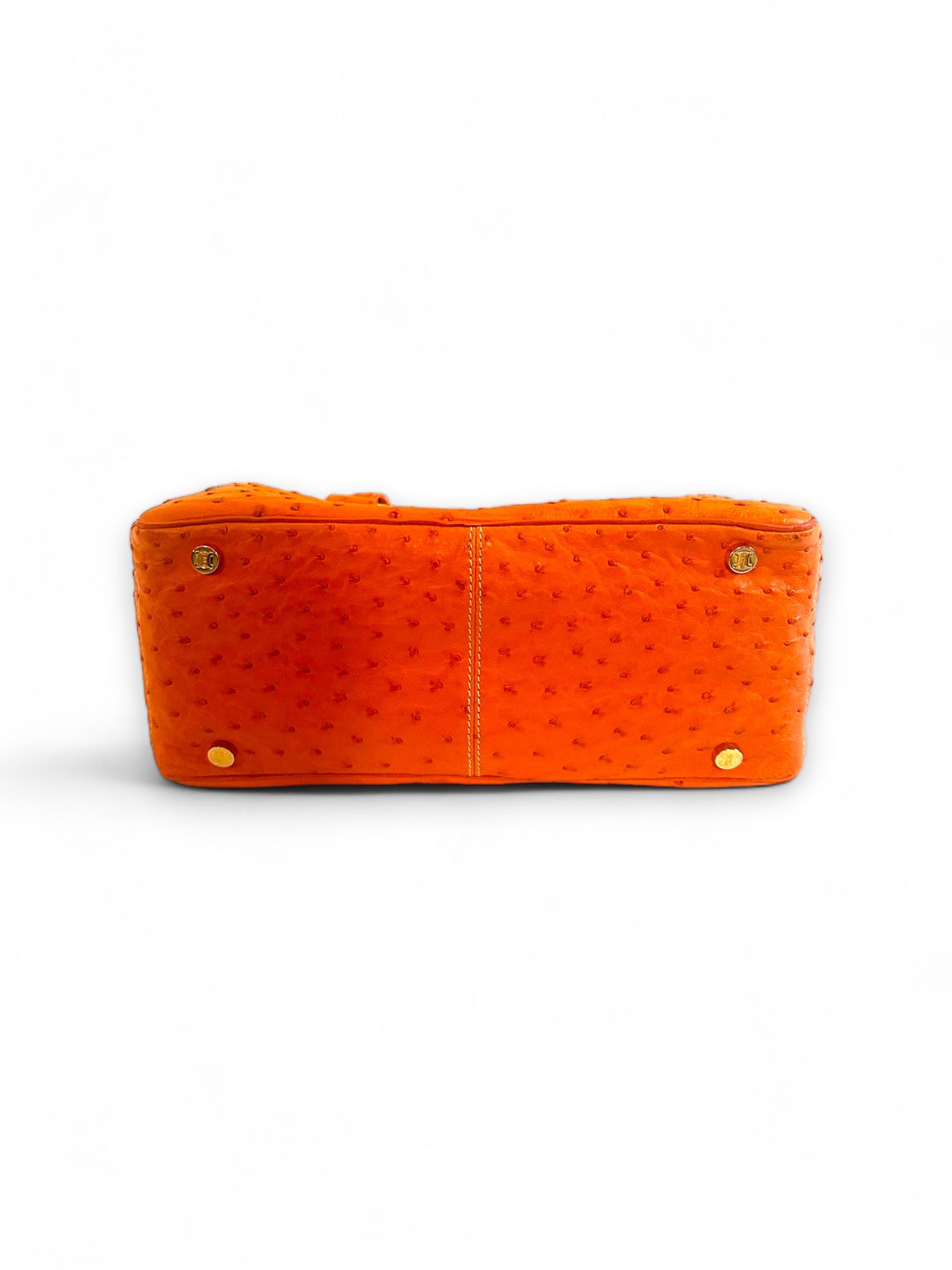 Stunning orange ostrich Boggy bag