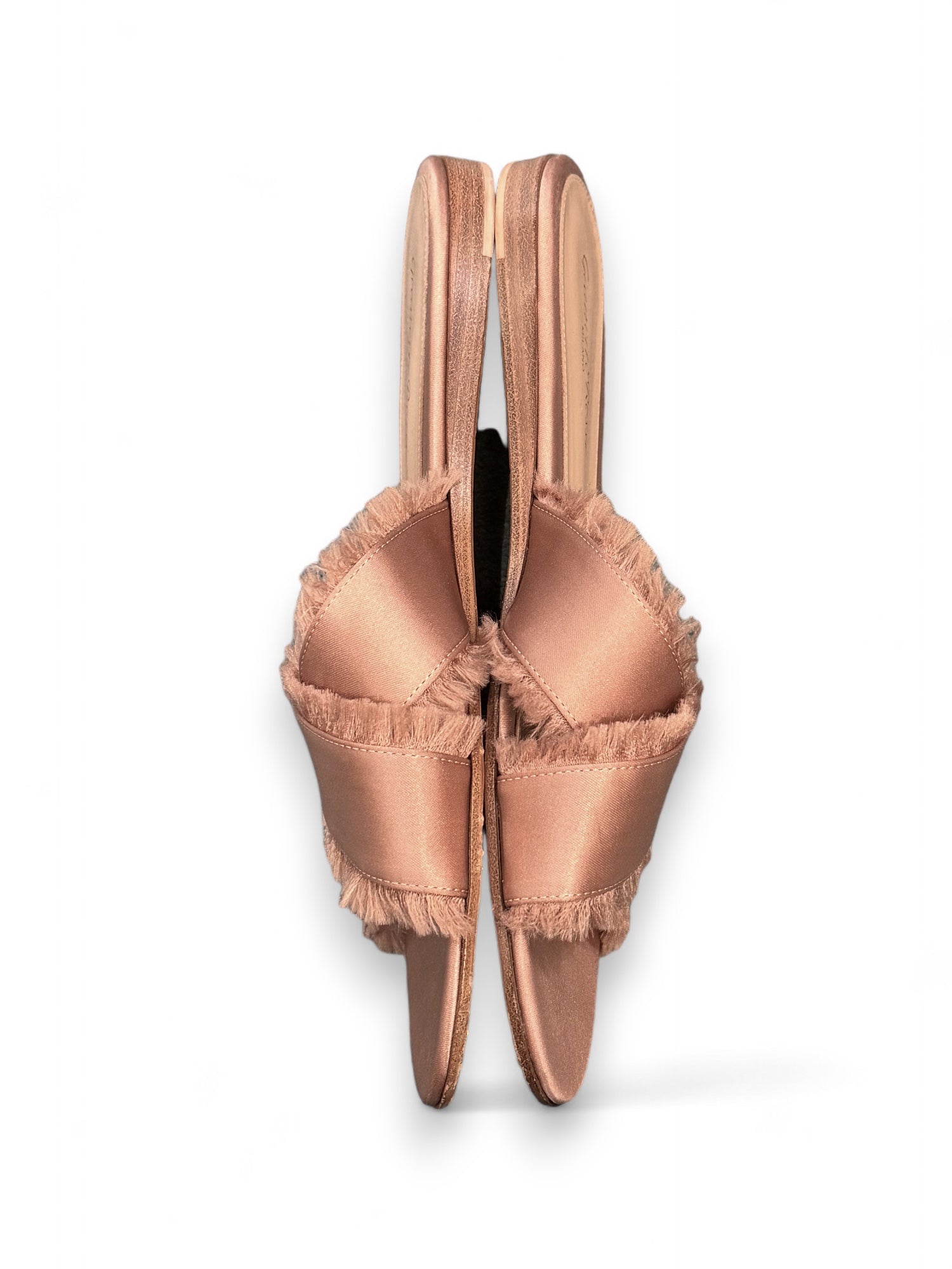 Satin flat shoes