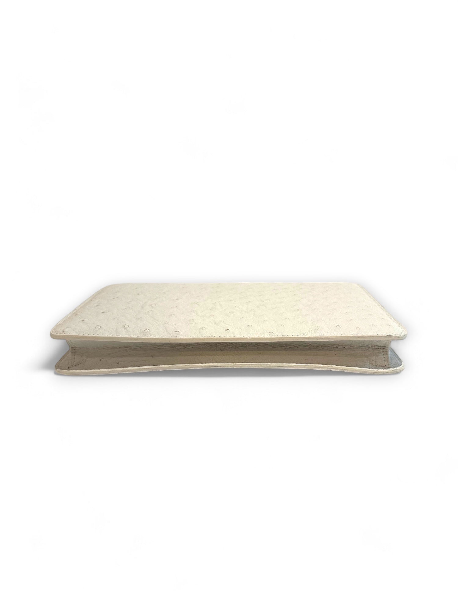 Pochette enveloppe en cuir d'autruche