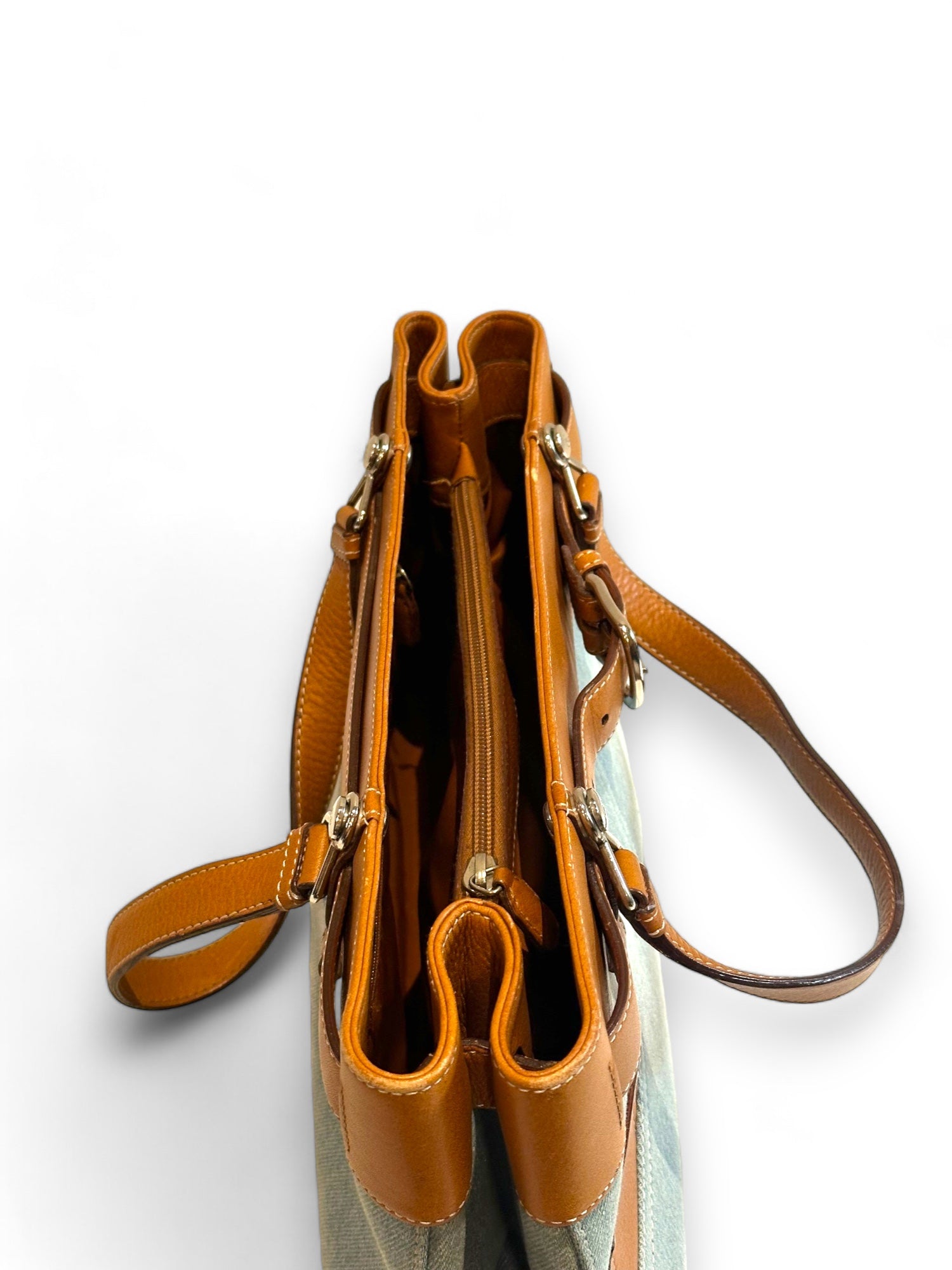 Multicolor Jeans Pocket Tote