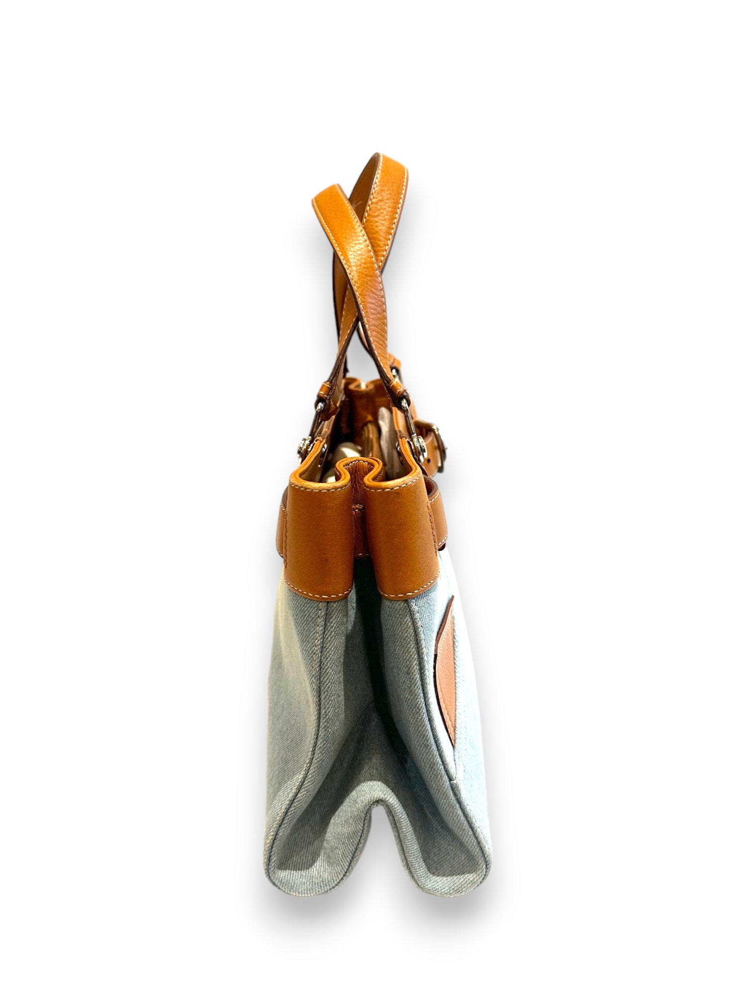 Multicolor Jeans Pocket Tote