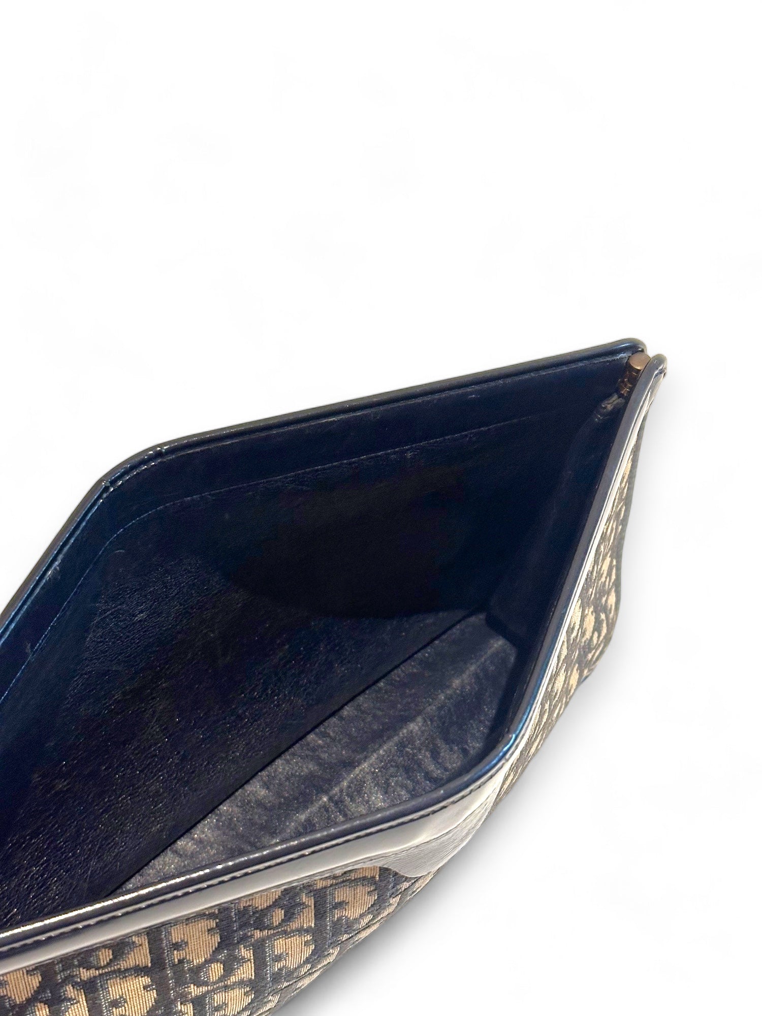 Toile jacquard oblique clutch