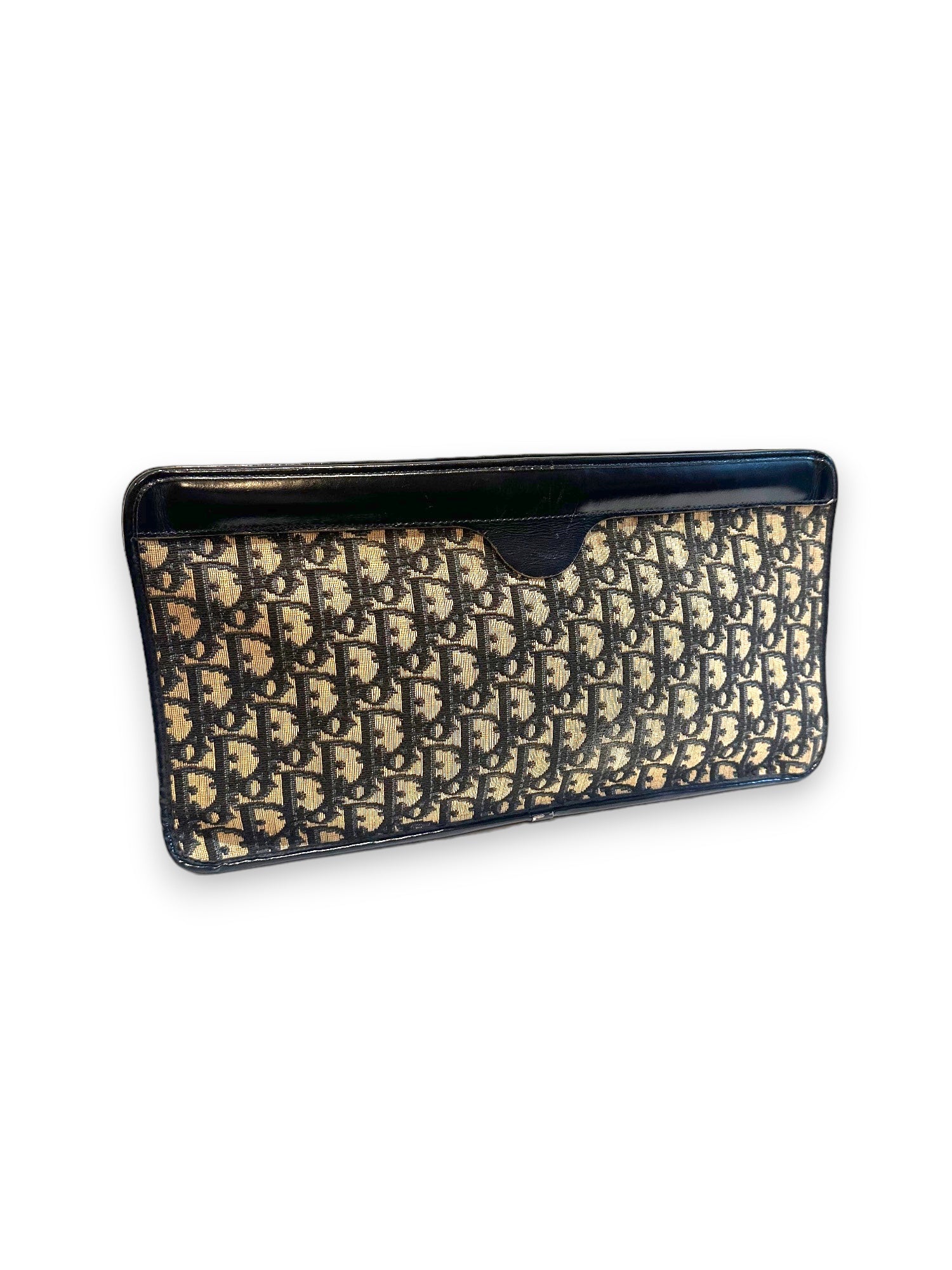 Toile jacquard oblique clutch