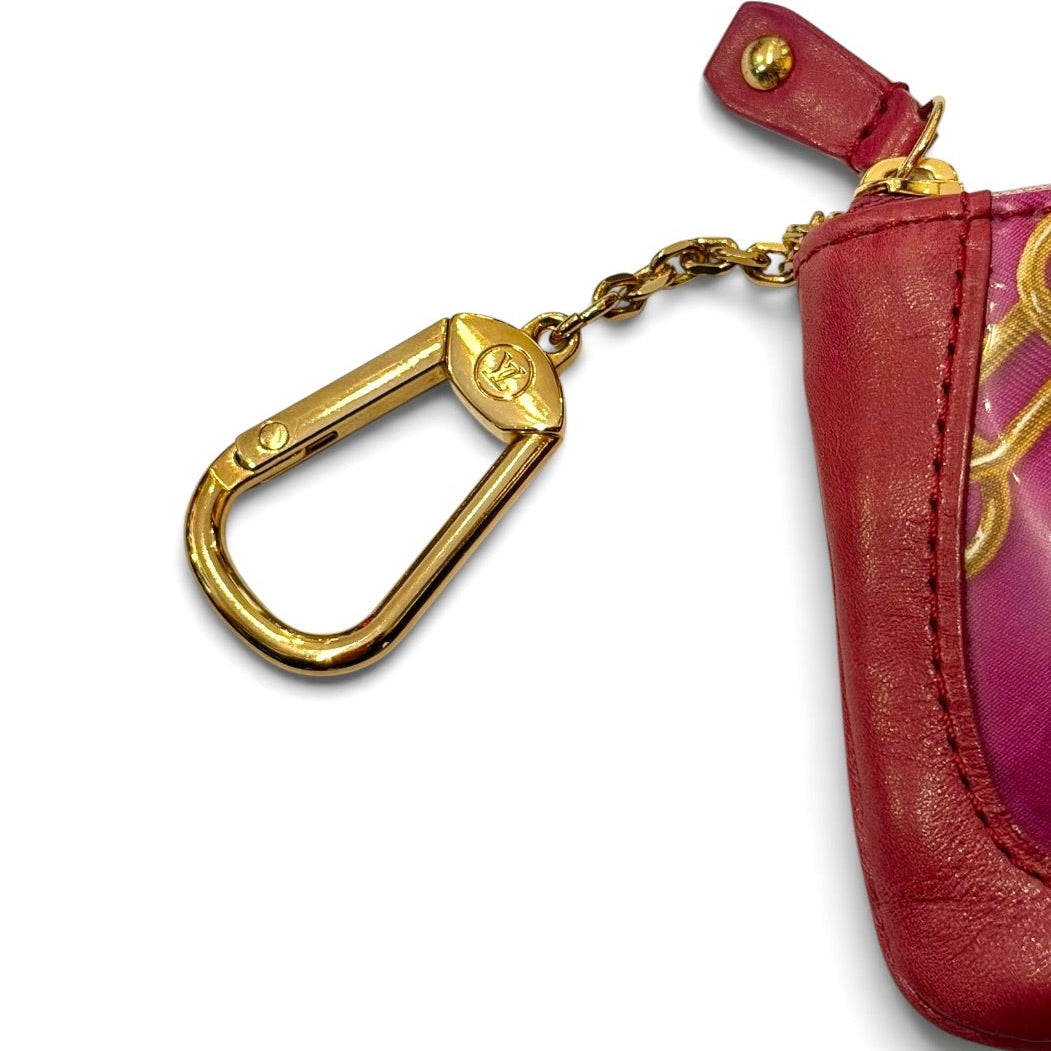 Louis Vuitton Limited Edition Fuchsia Monogram Charms Key Pouch