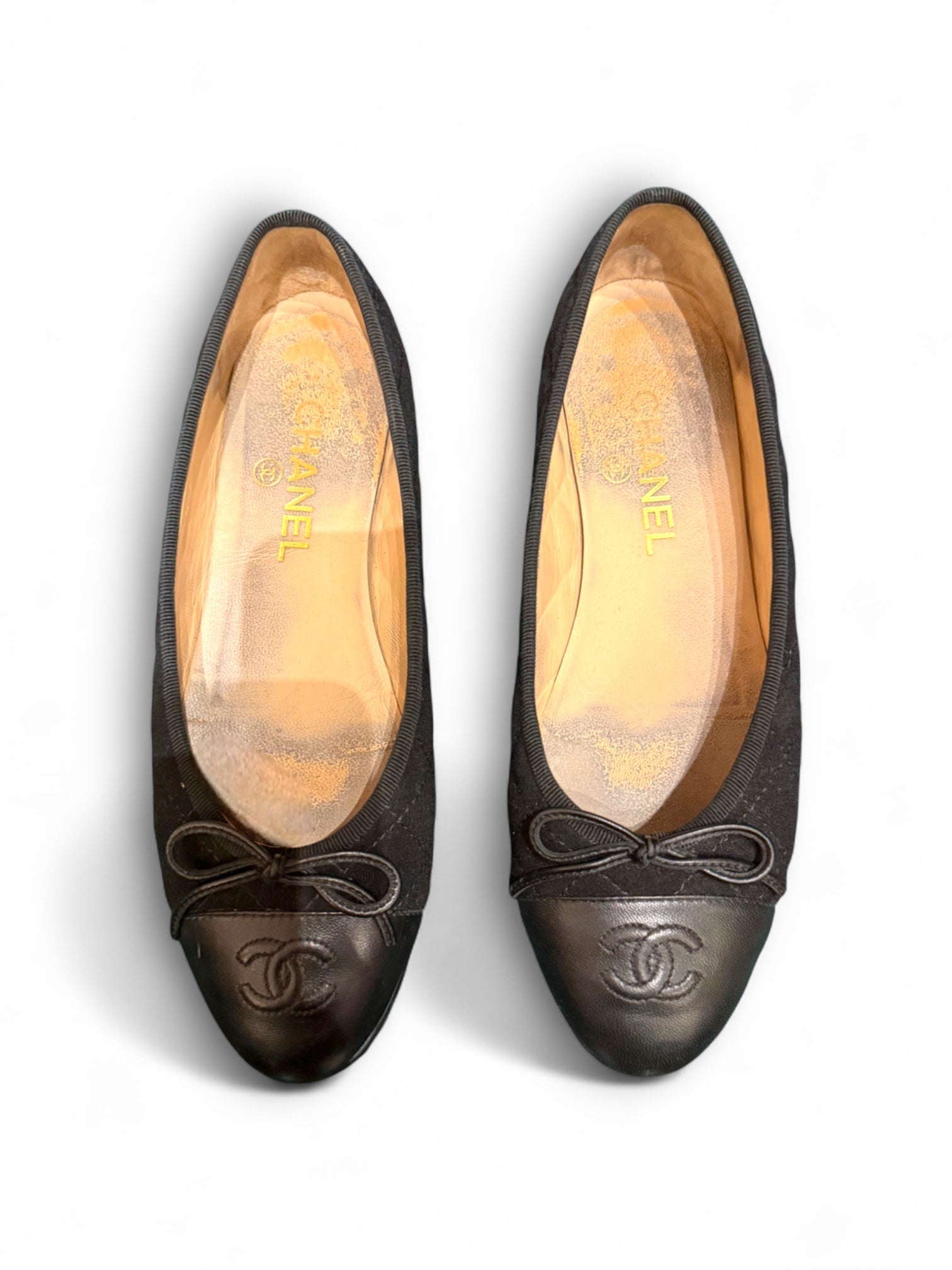 Vintage Chanel jersey ballerines