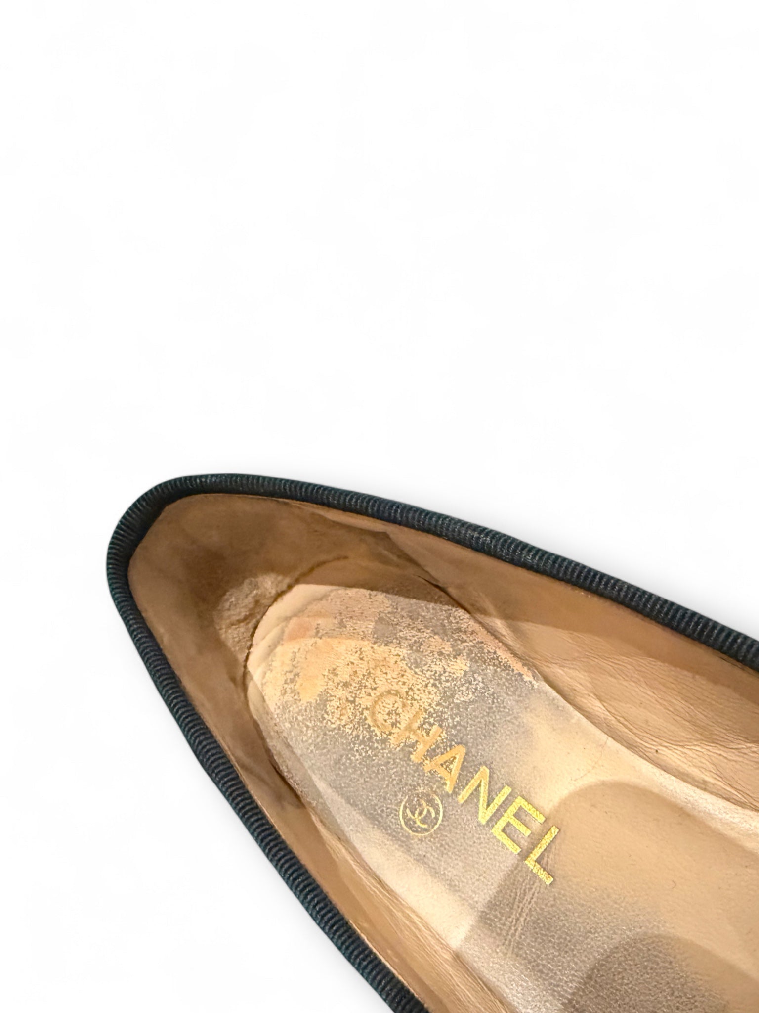 Vintage Chanel jersey ballerines