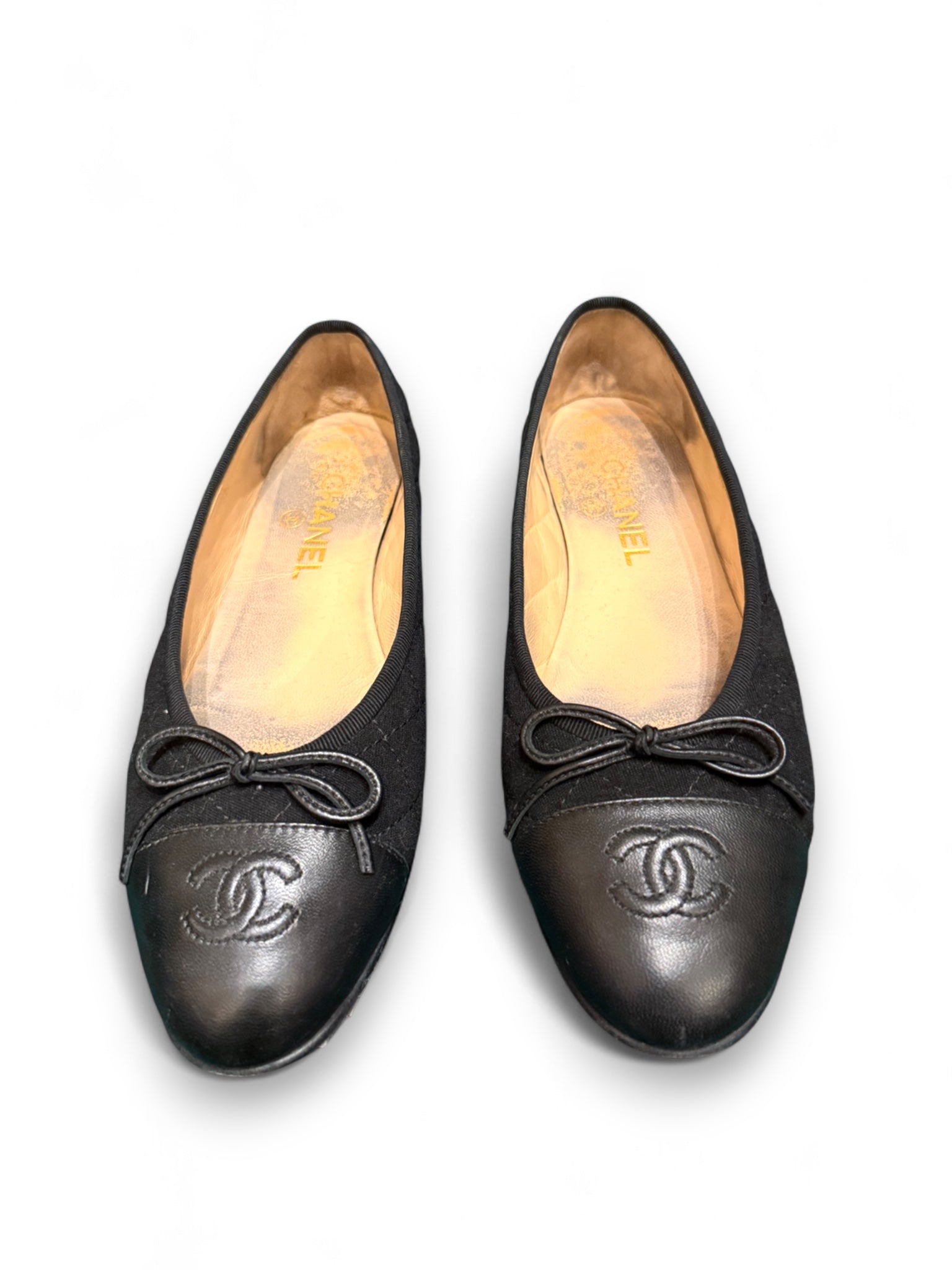 Vintage Chanel jersey ballerines