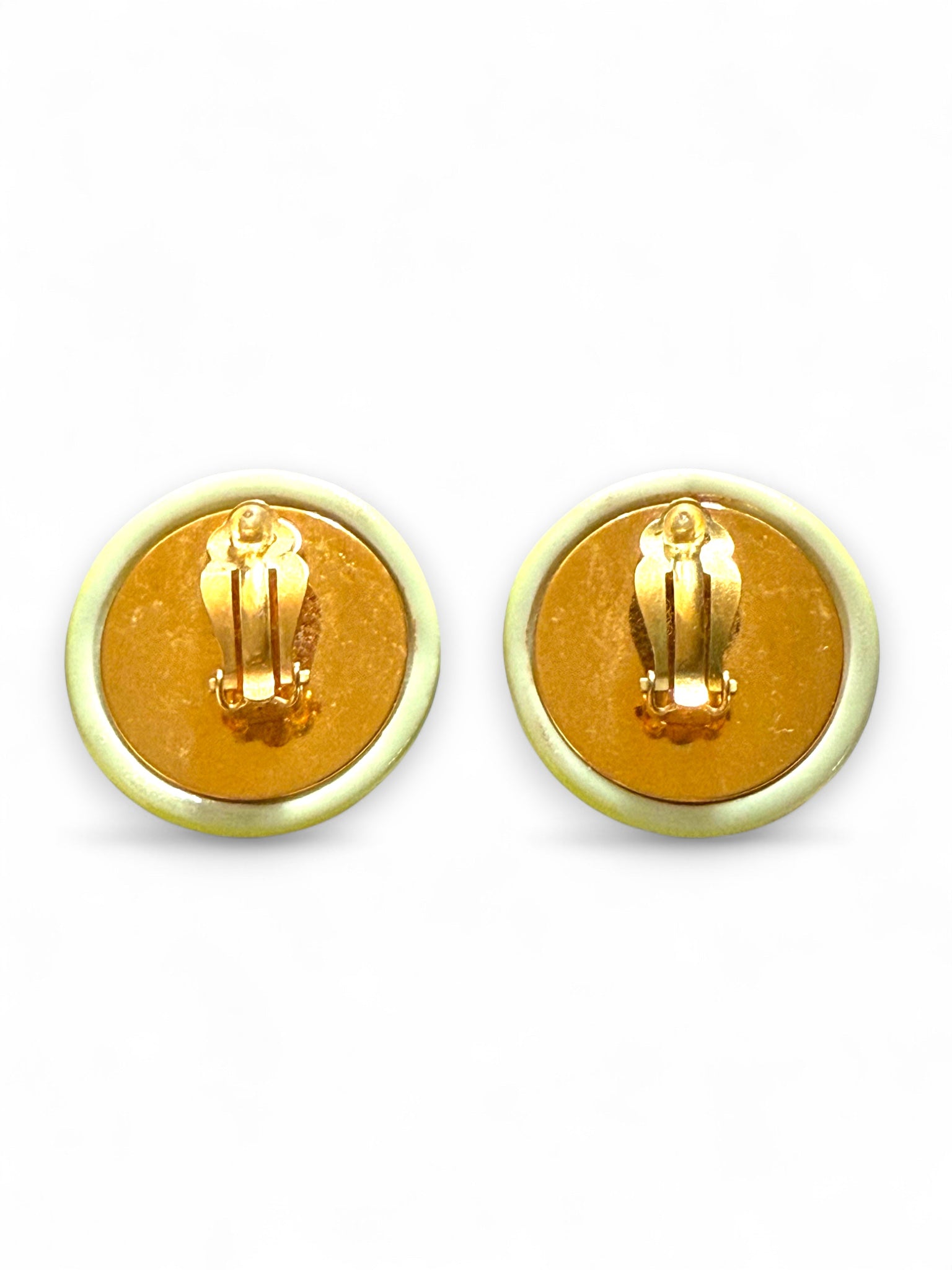 Vintage CC clips earrings