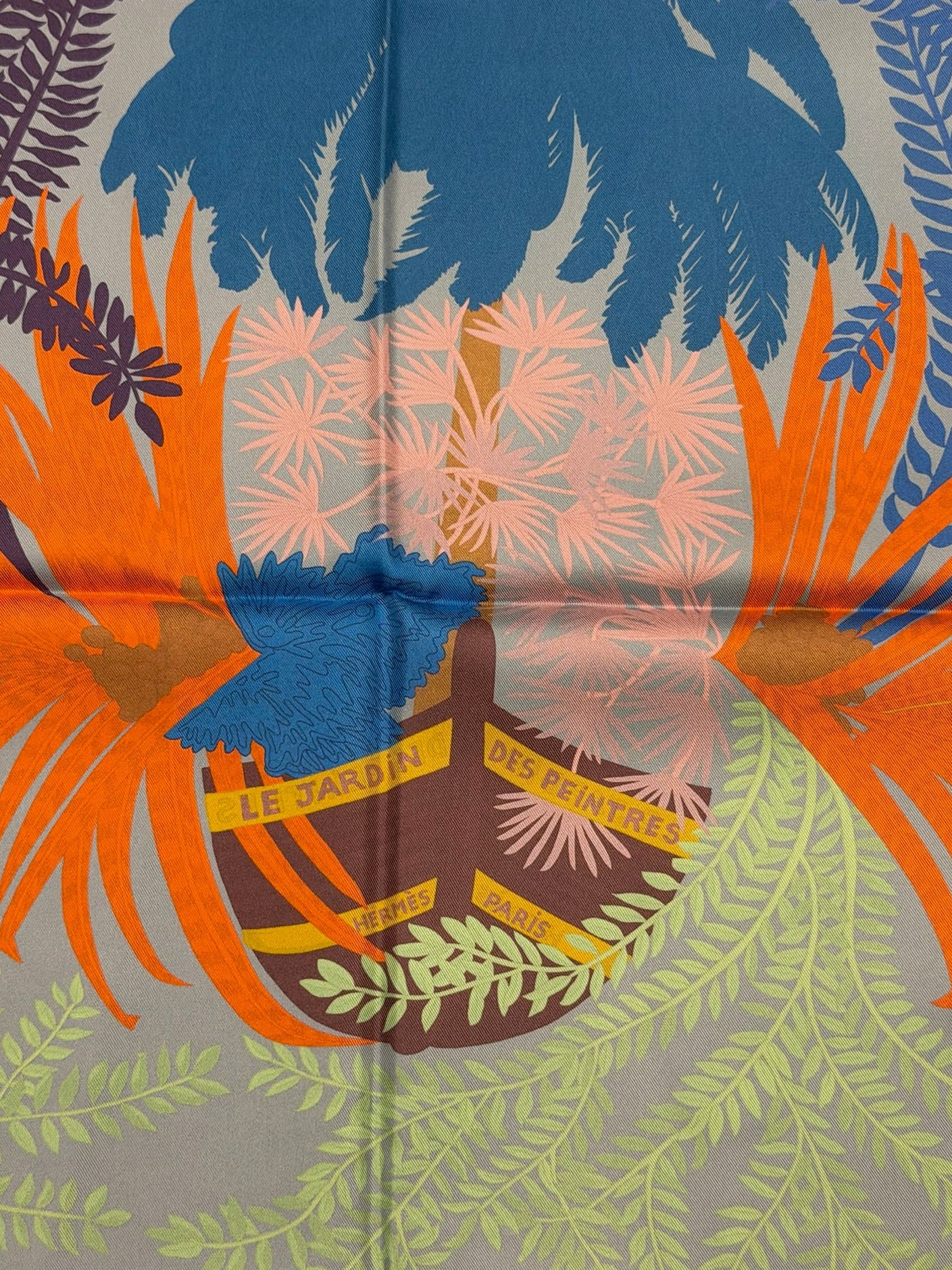 Hermès Paris Silk Carré 90 "Le Jardin des Peintres"
