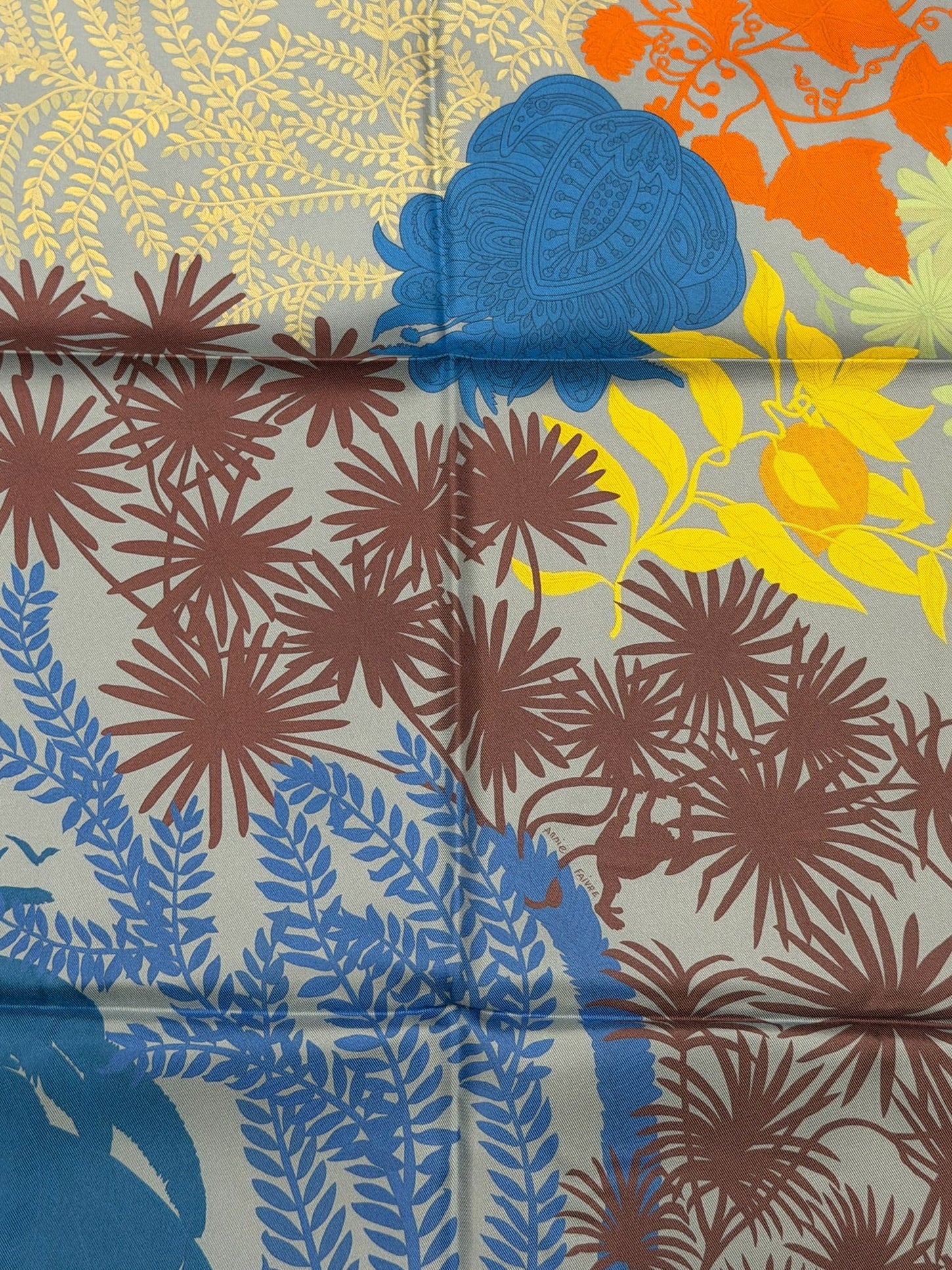 Hermès Paris Silk Carré 90 "Le Jardin des Peintres"