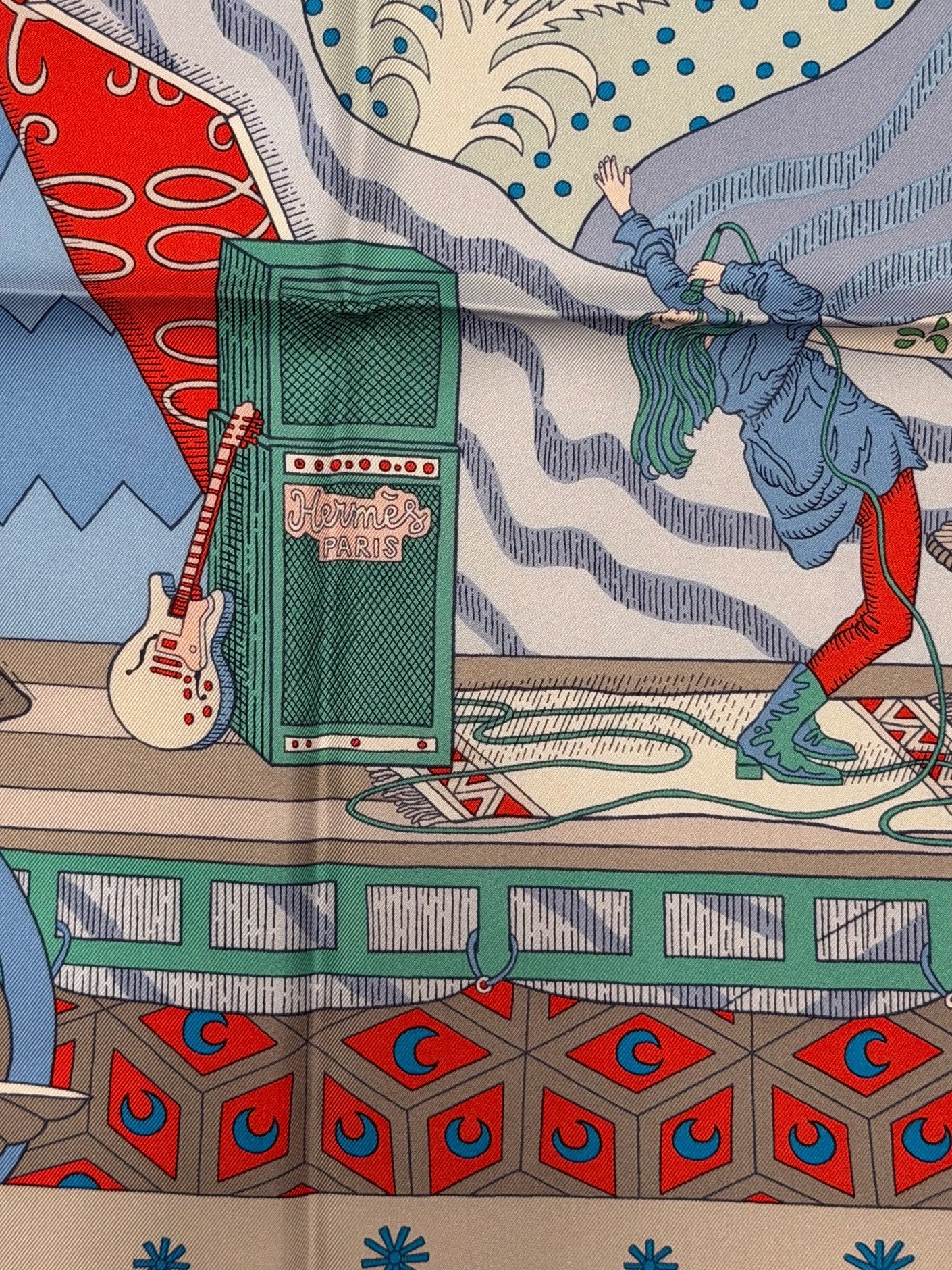 Hermès Paris Silk Carré 90 "Le Premier Chant"