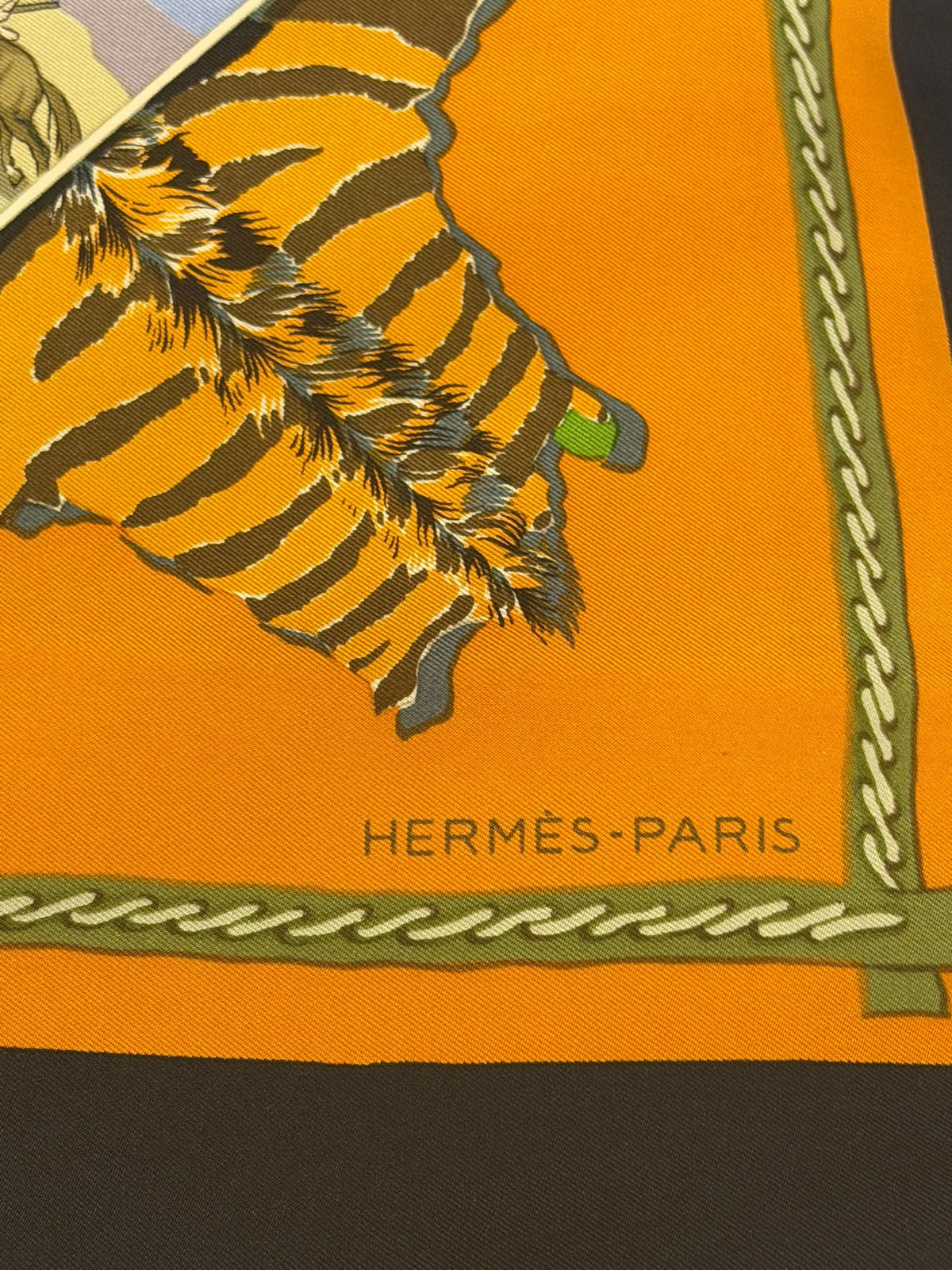 Hermès “La Chasse en Afrique” Silk Scarf