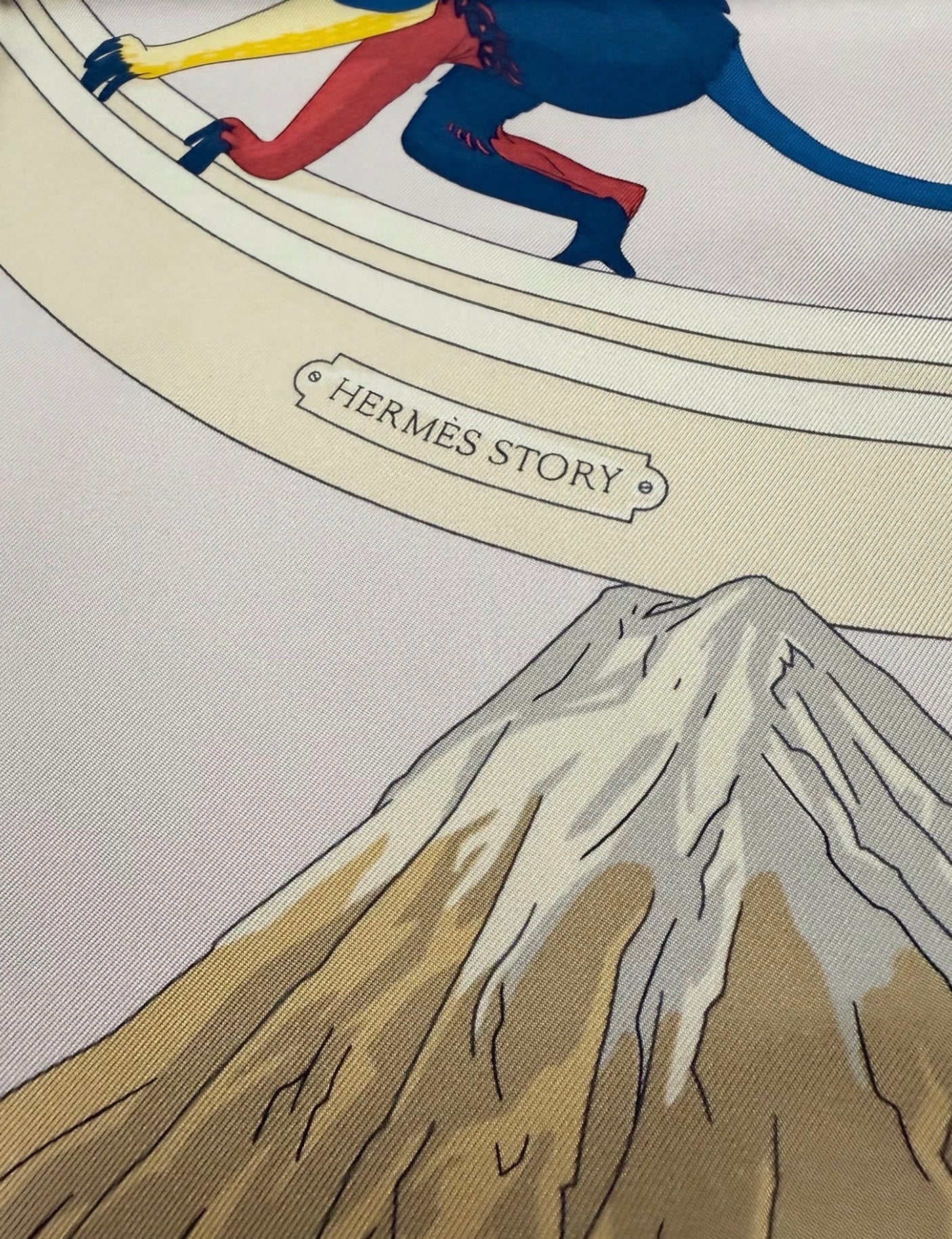 Hermès Paris Silk Carré 90 "Hermès Story"