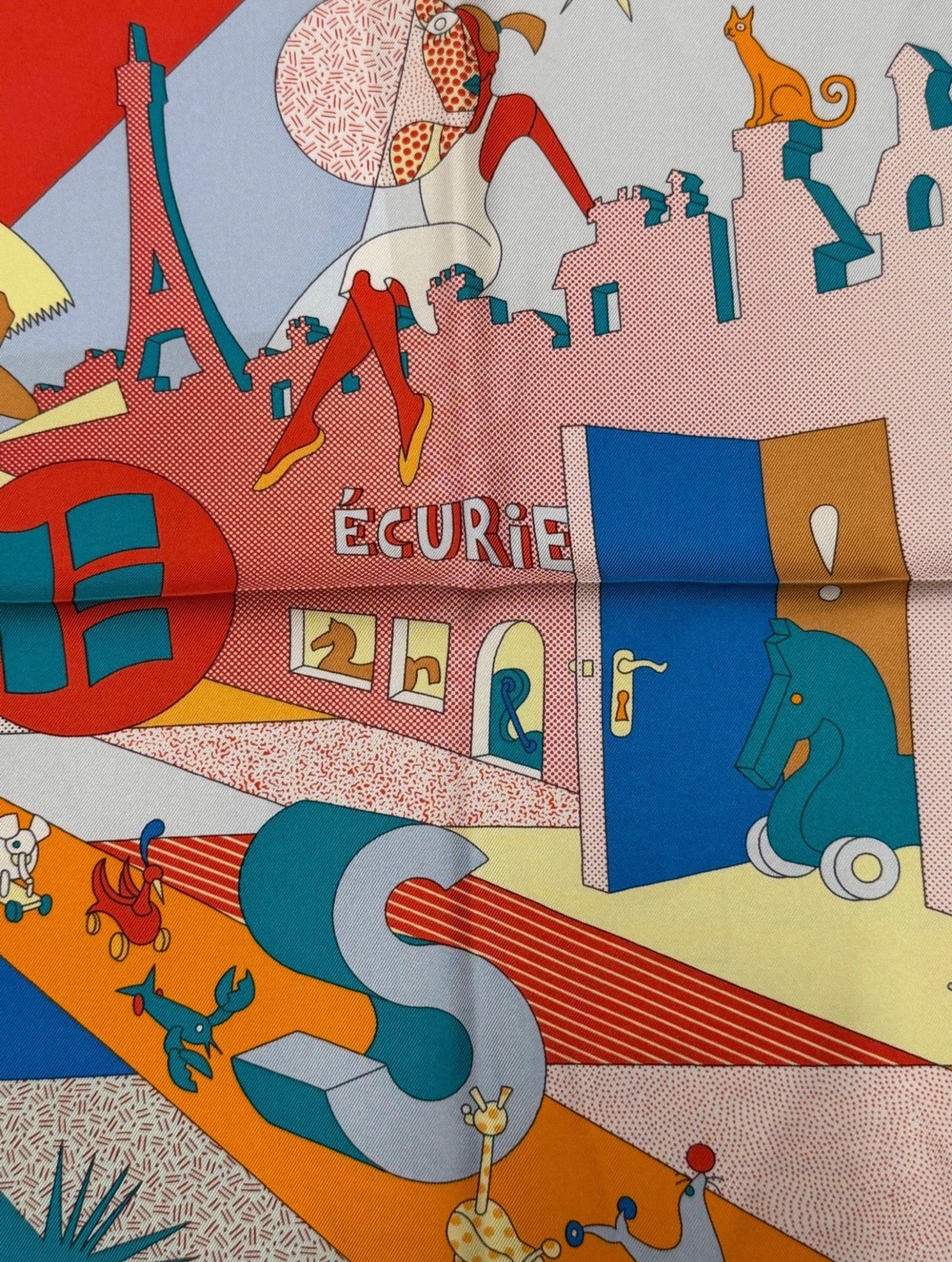 Hermès Paris Silk Carré 90 "Cirque Hermès"