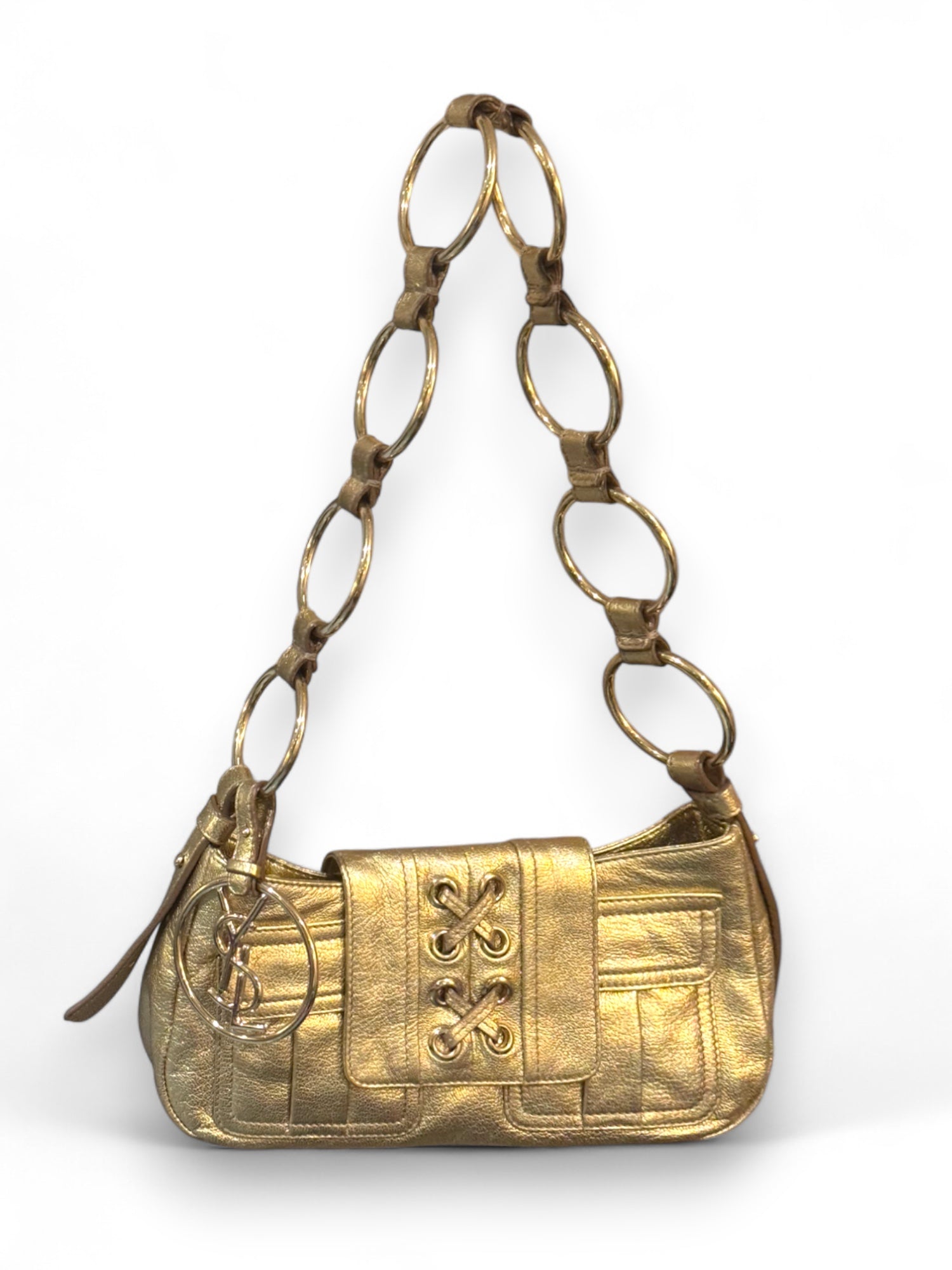 Stunning Golden Yves Saint Laurent Bag