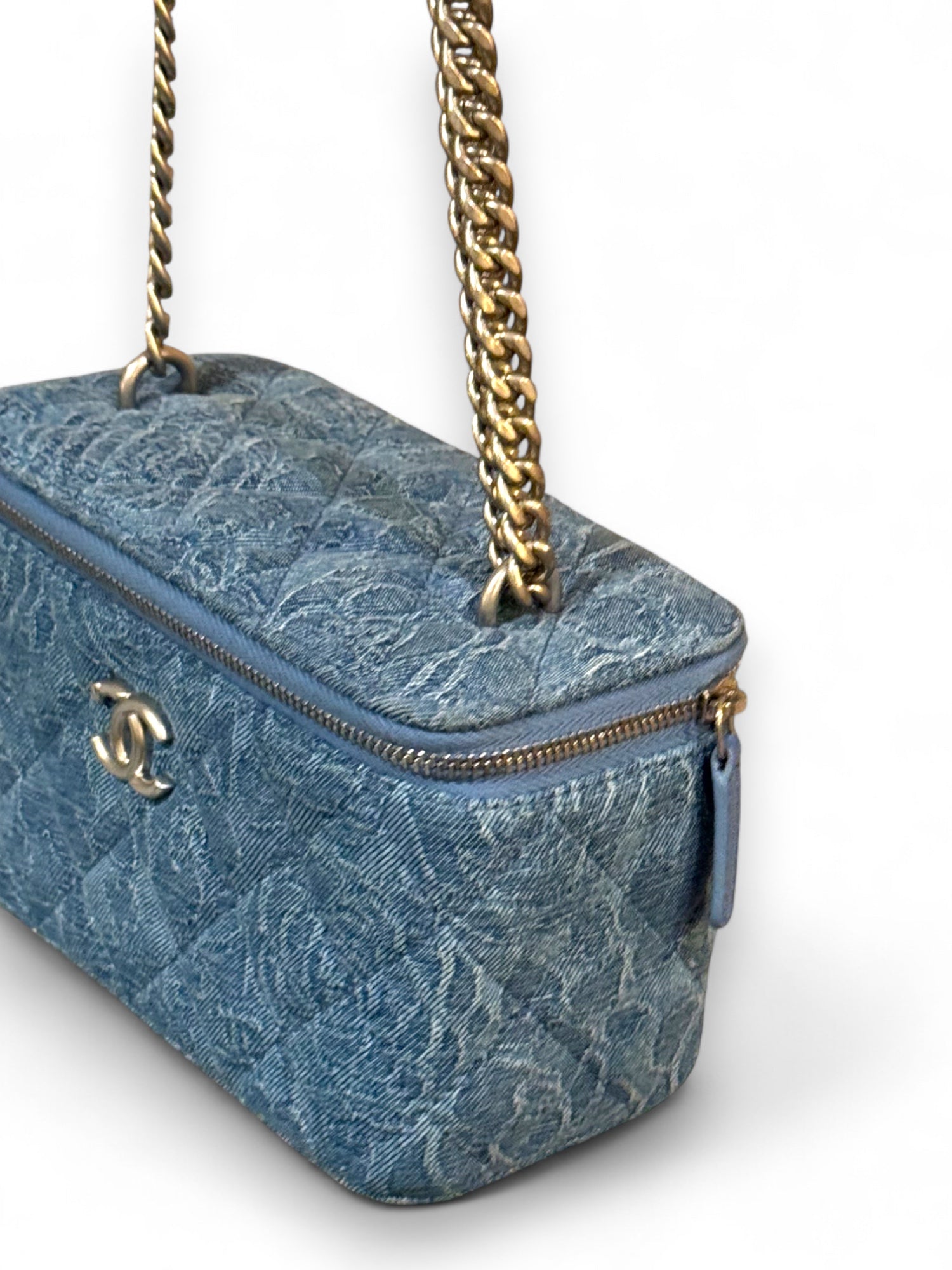 Denim Vanity Bag