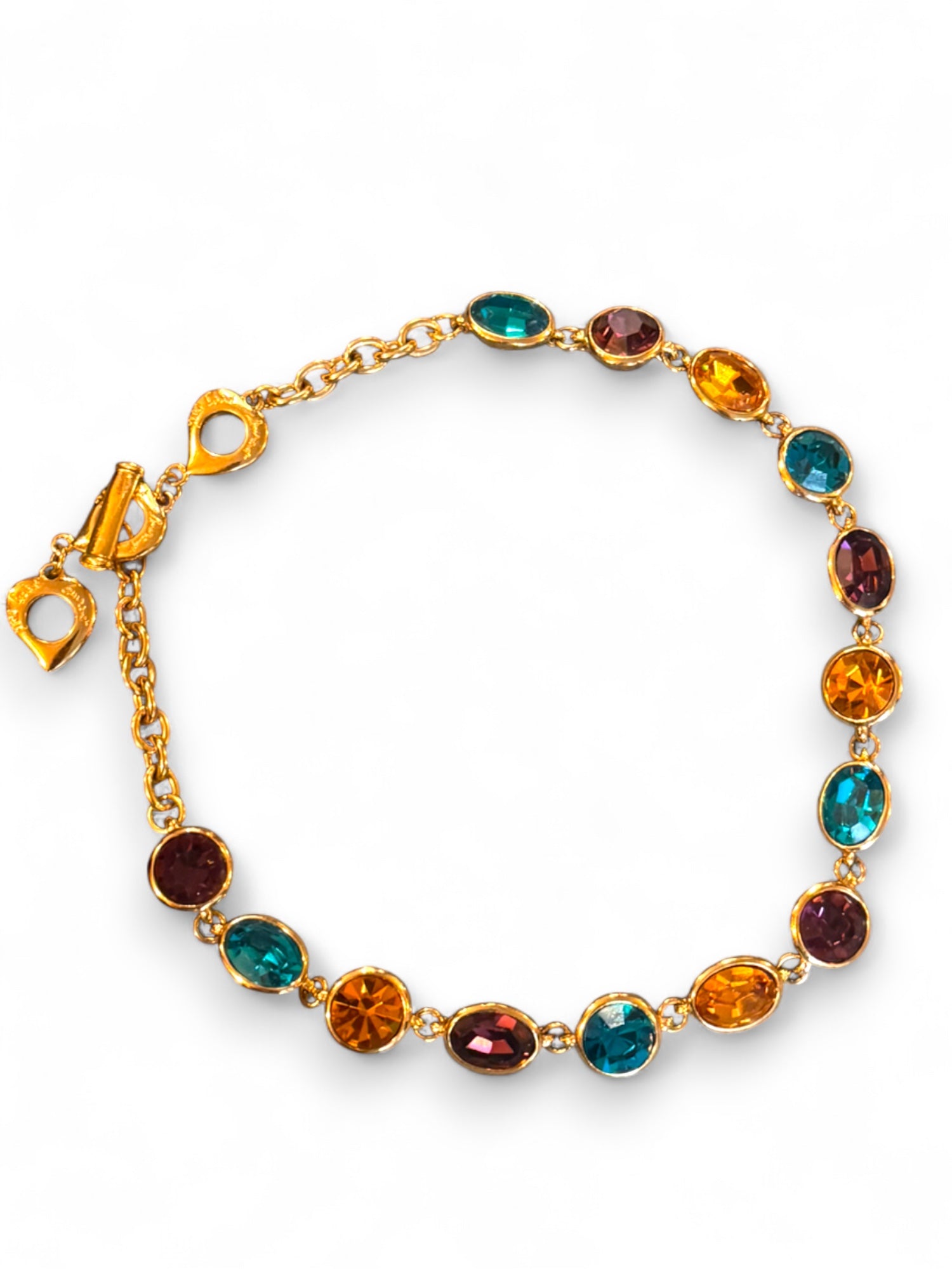 Rare strass embellished necklace