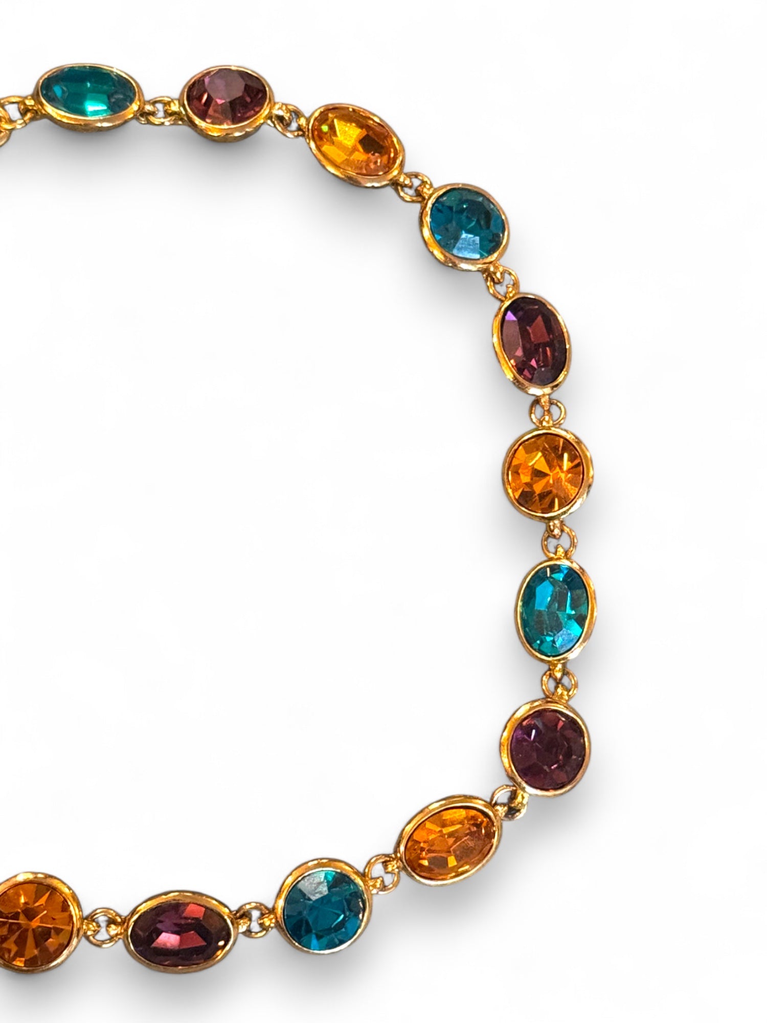 Rare strass embellished necklace