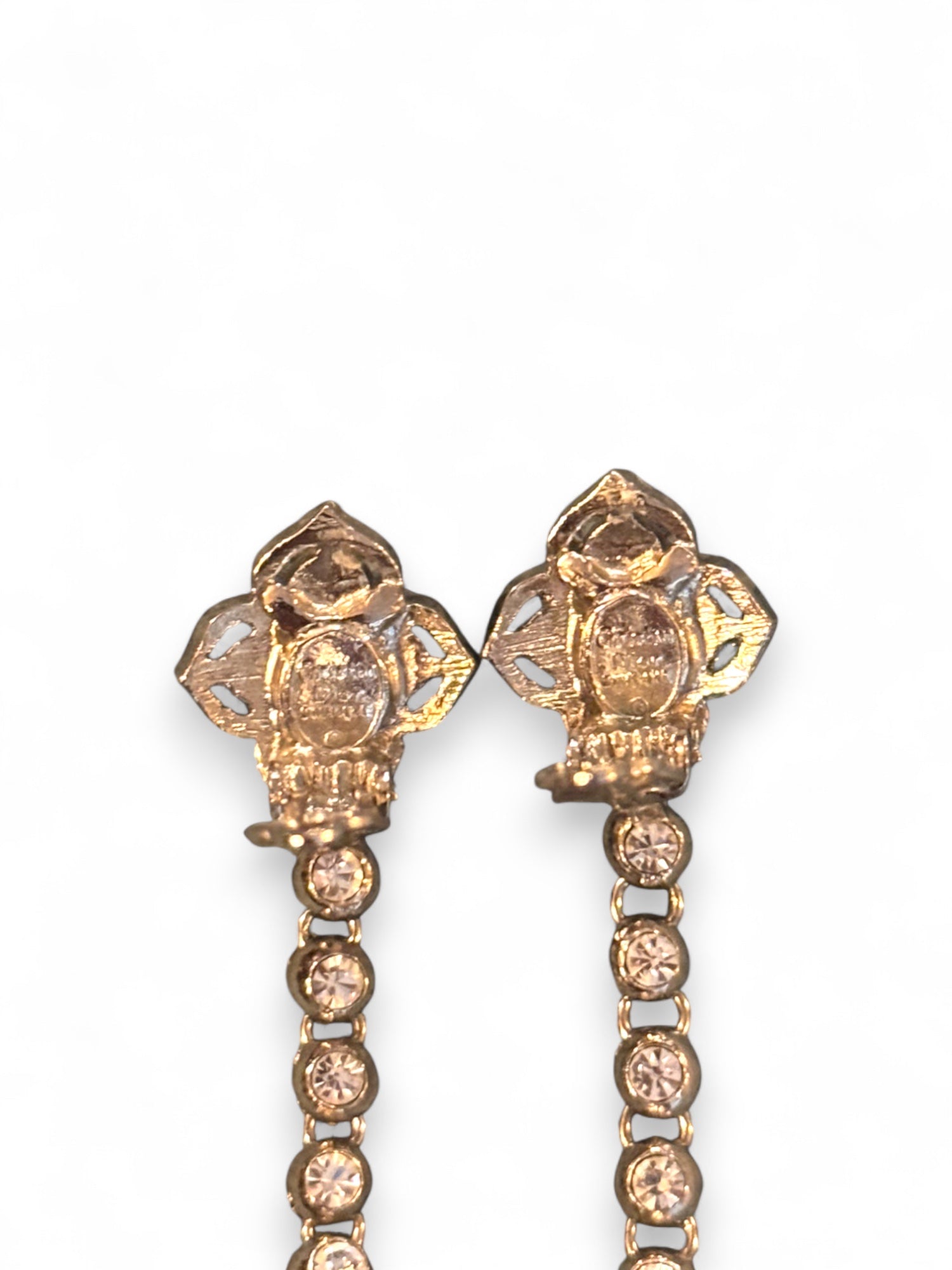 Rere Strass Embellished Ear Pendants