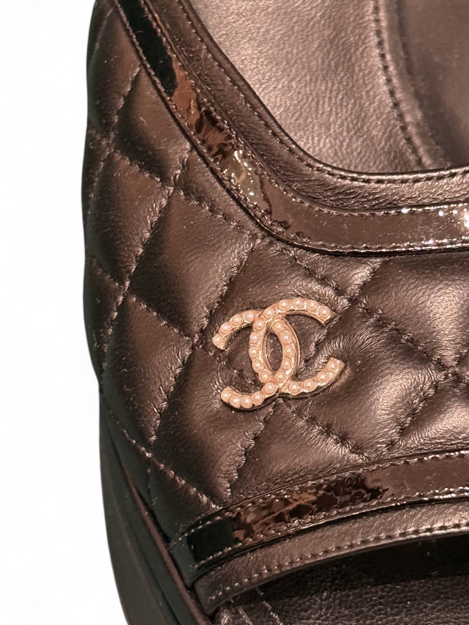Vintage Chanel platform sandales