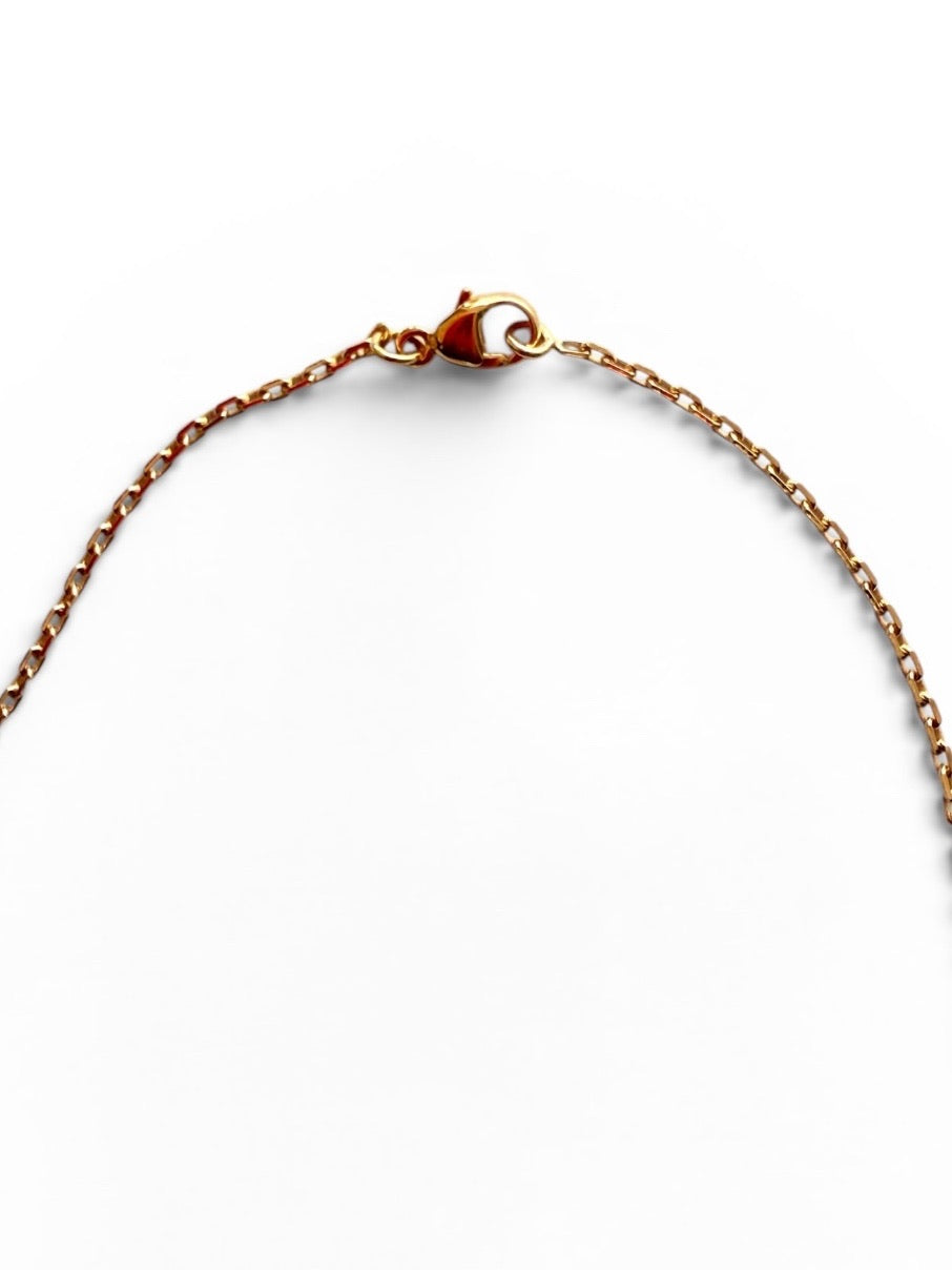 Hermès Mini Pop H Yellow Enamel Gold-Tone Pendant Necklace