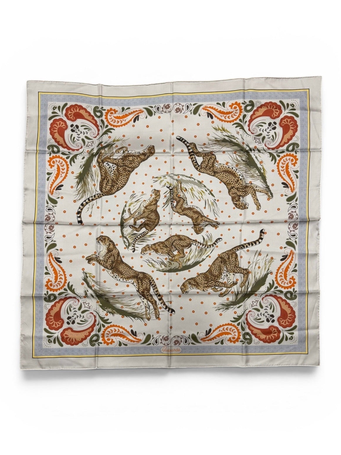 Hermès Paris Silk Carré 90 "Guépards"