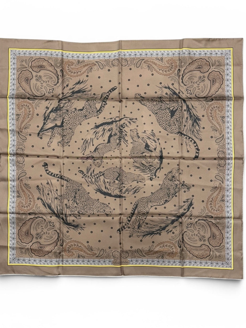 Hermès Paris Silk Carré 90 "Guépards"