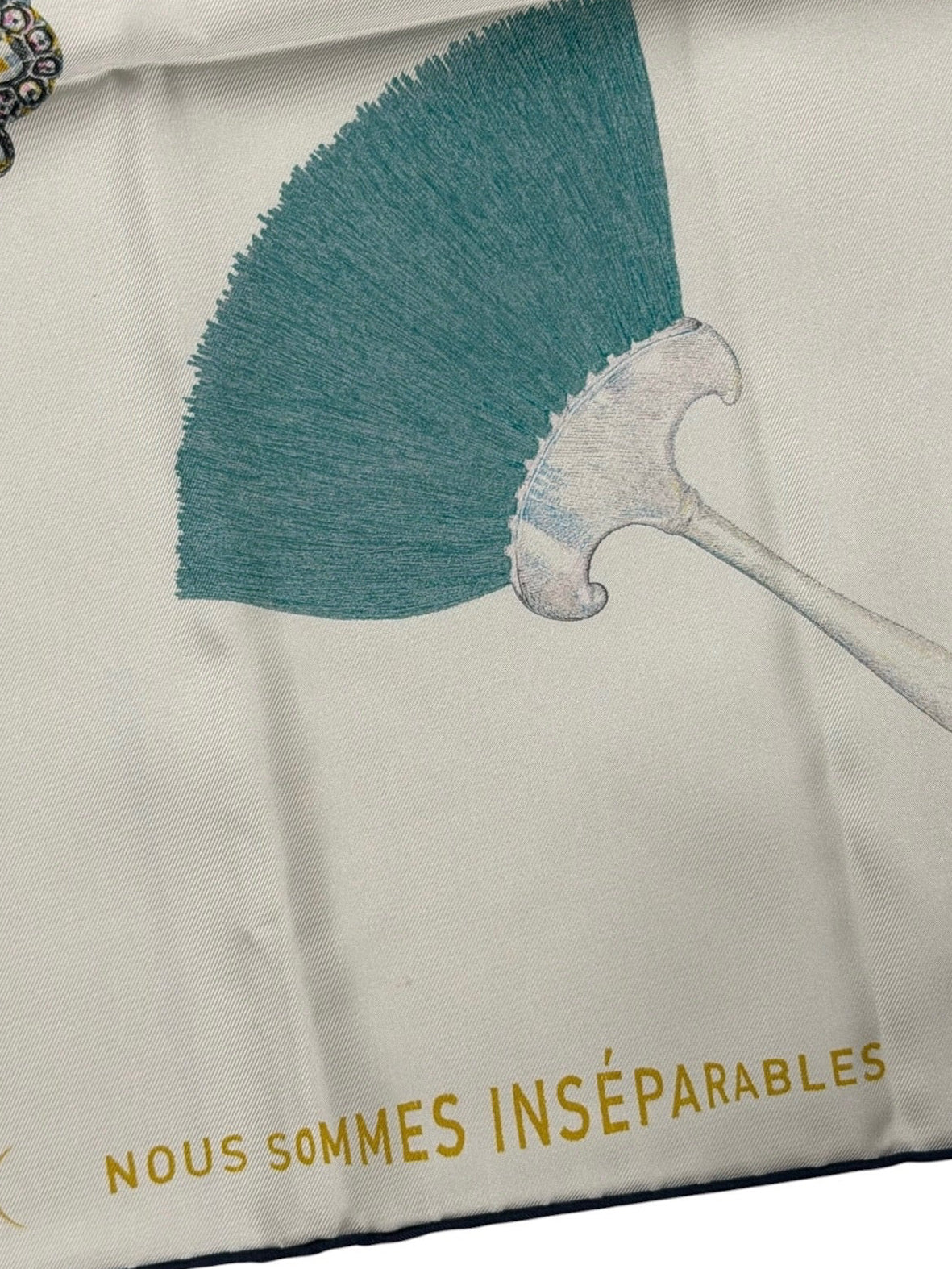 Hermès Paris Silk Carré 90 "Nous Sommes Inséparables"