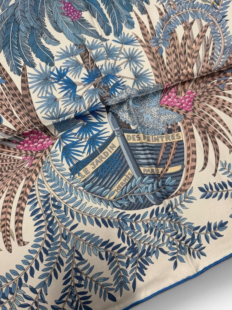 Hermès Paris Silk Carré 90 "Le Jardin des Peintres"