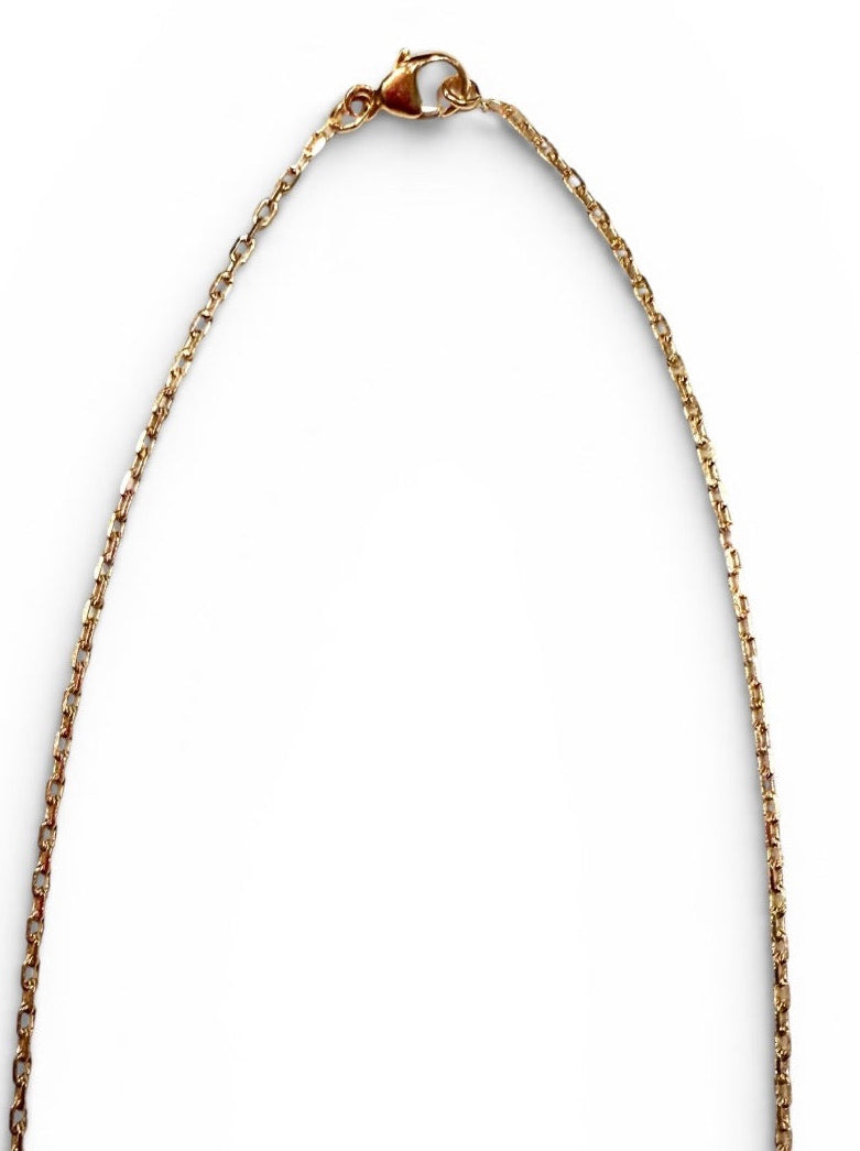 Hermès Mini Pop H Yellow Enamel Gold-Tone Pendant Necklace