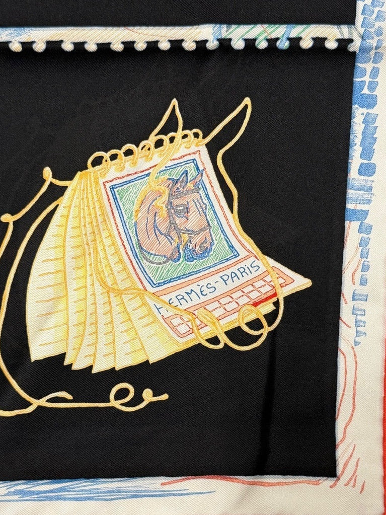 Hermès Paris Silk Carré 90 "Chevaloscope"