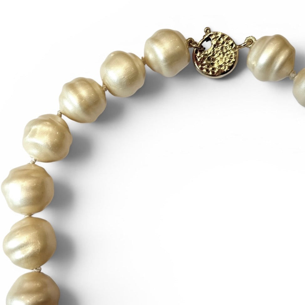 Vintage Yves Saint Laurent Baroque Pearl Necklace