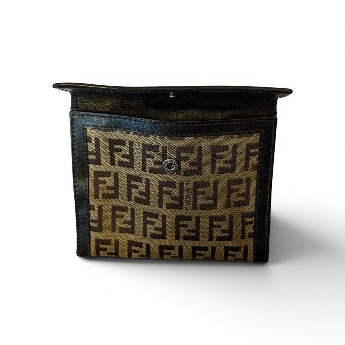 Fendi Zucca Canvas Compact Wallet