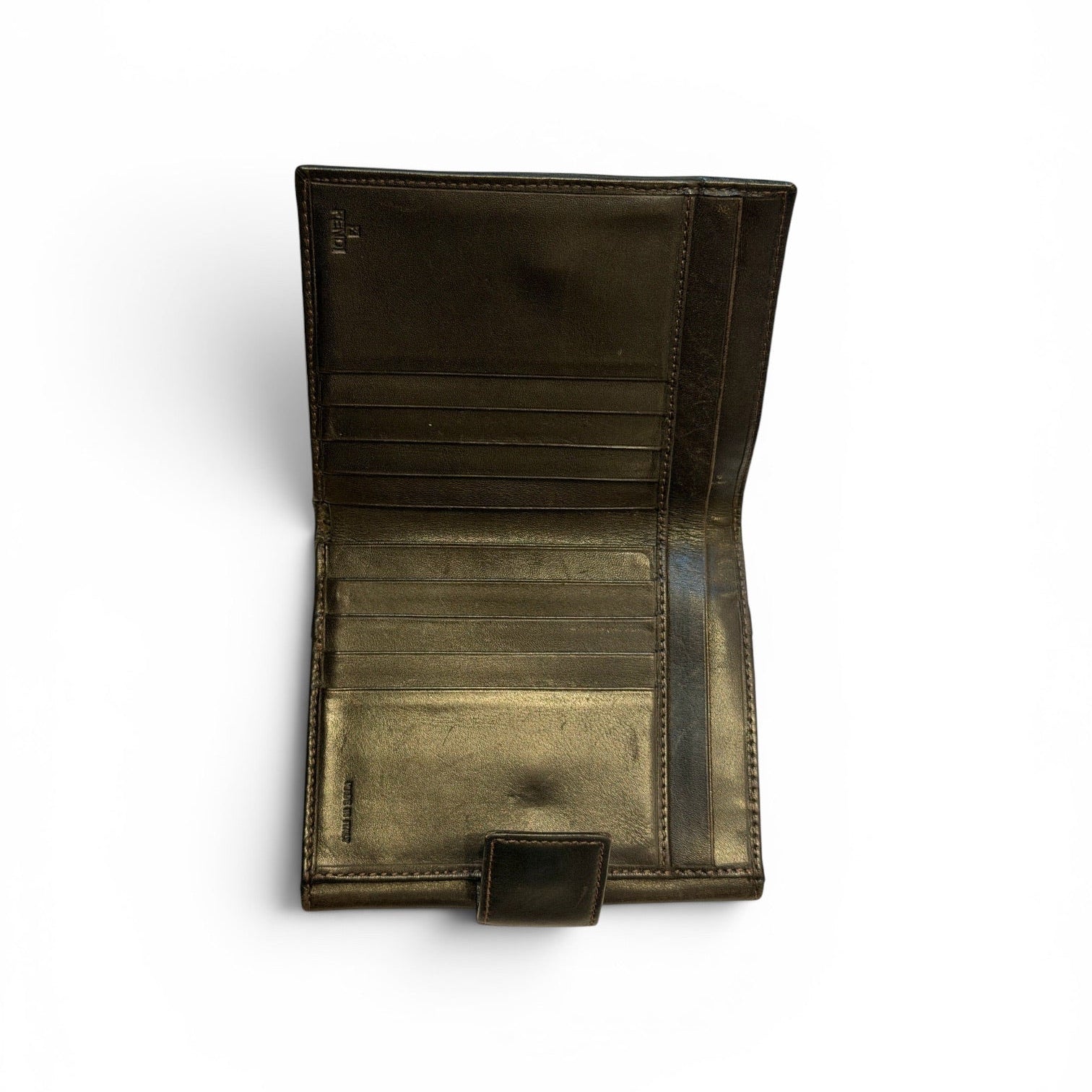 Fendi Zucca Canvas Compact Wallet