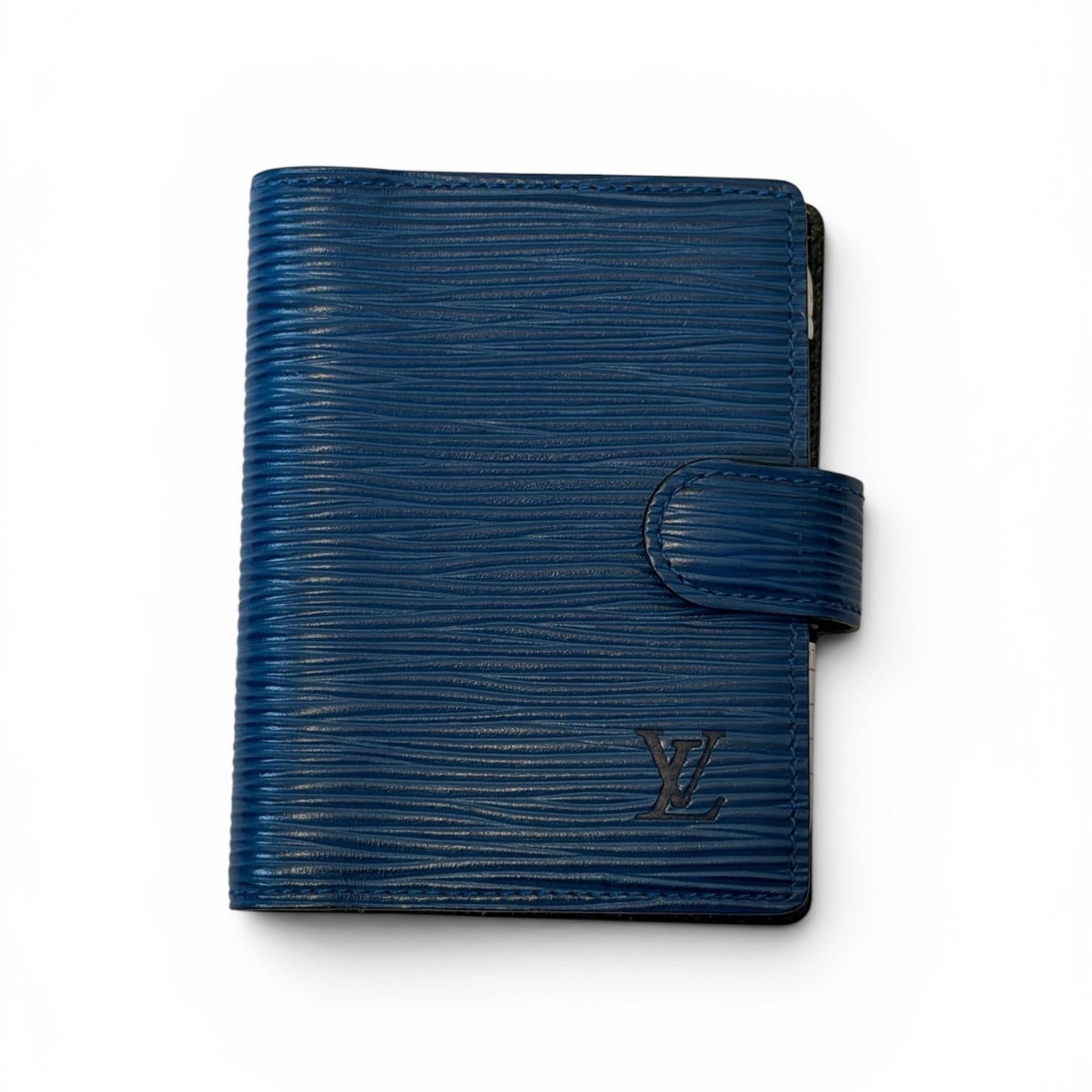 Louis Vuitton Blue Epi Leather Agenda Cover