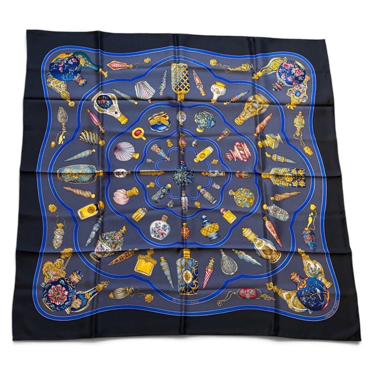 Hermès “Qu’importe le flacon” Silk Scarf