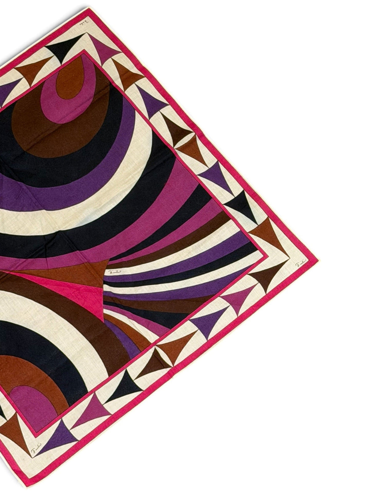 Emilio Pucci Op Art Psychedelic Print Scar
