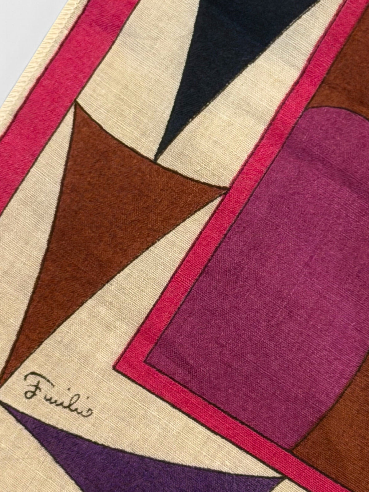 Emilio Pucci Op Art Psychedelic Print Scar