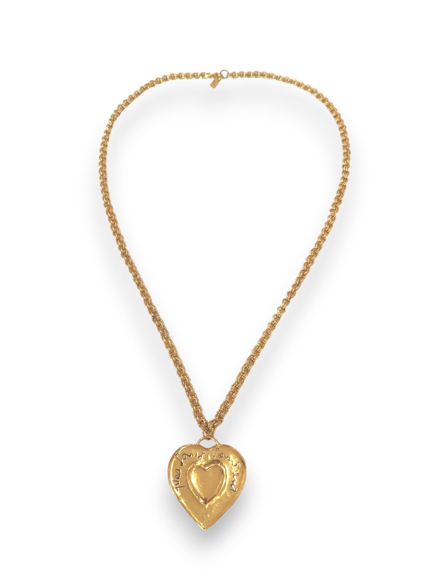 Collier coeur vintage