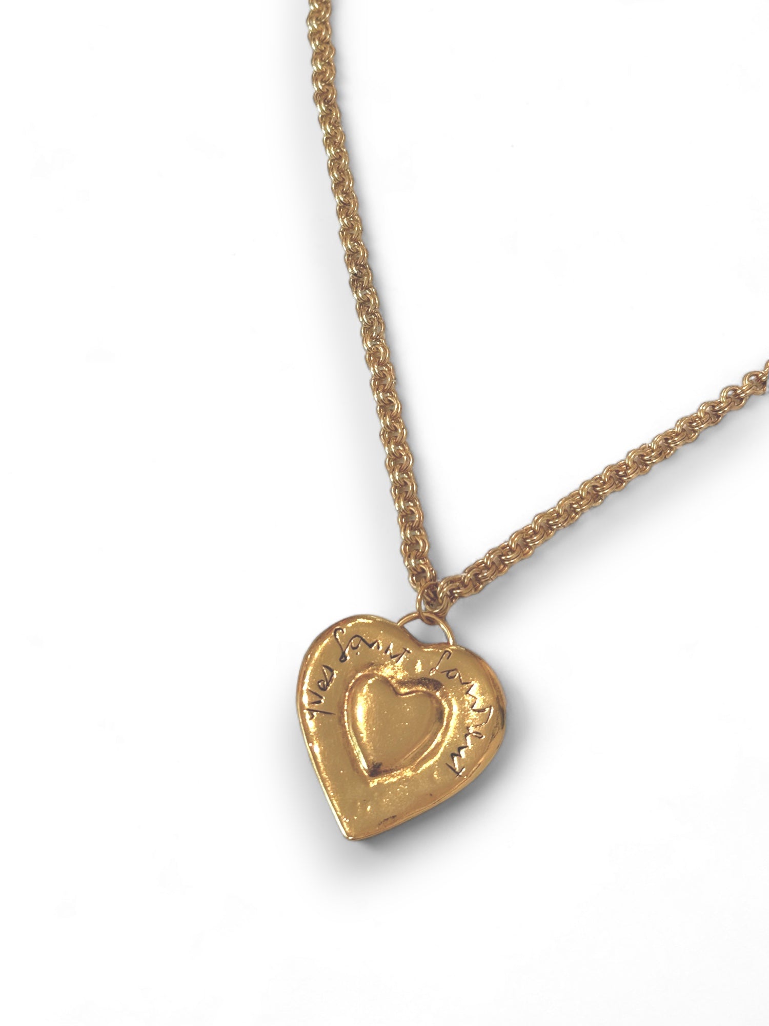 Collier coeur vintage