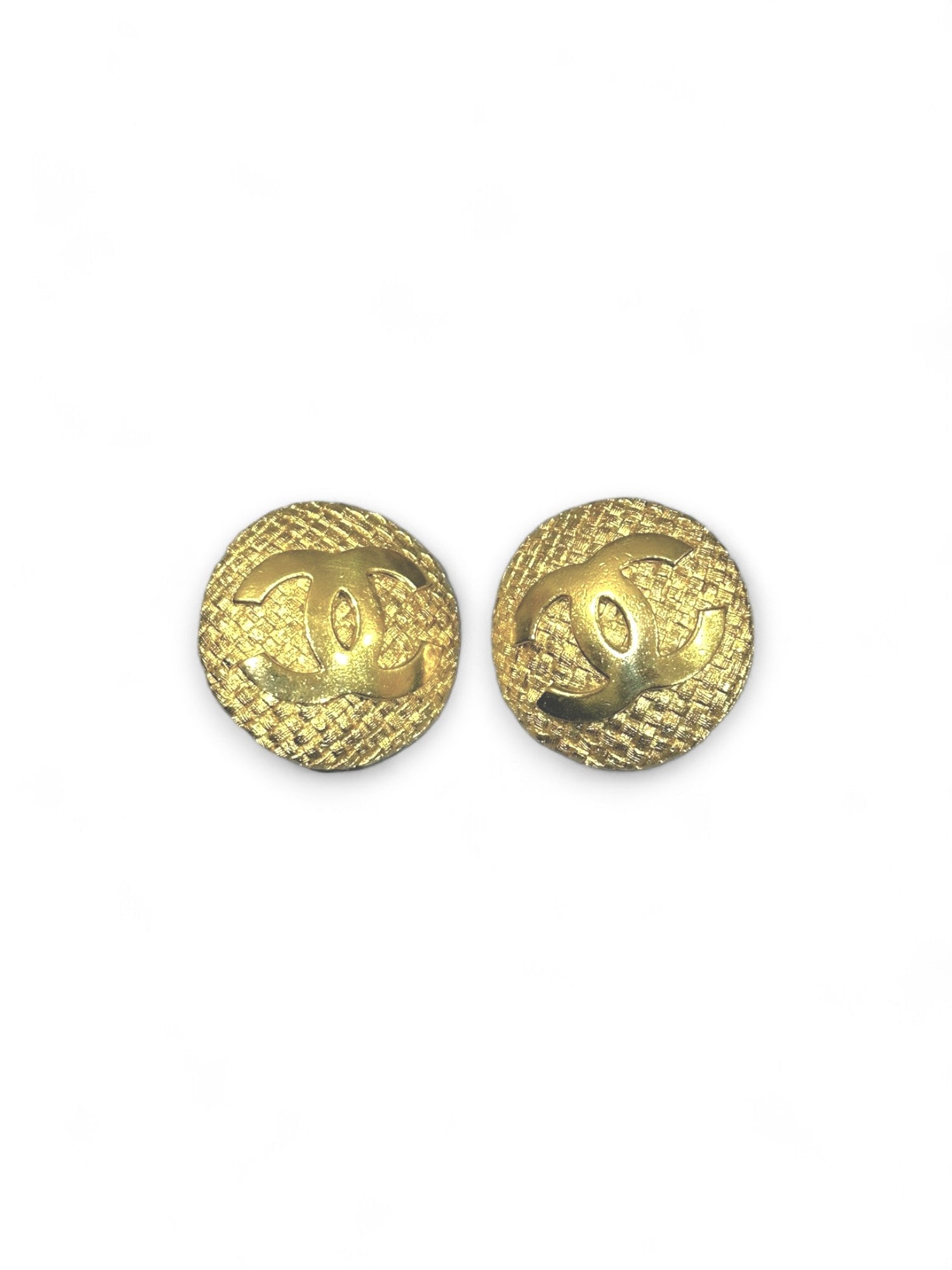 Vintage CC clip earrings