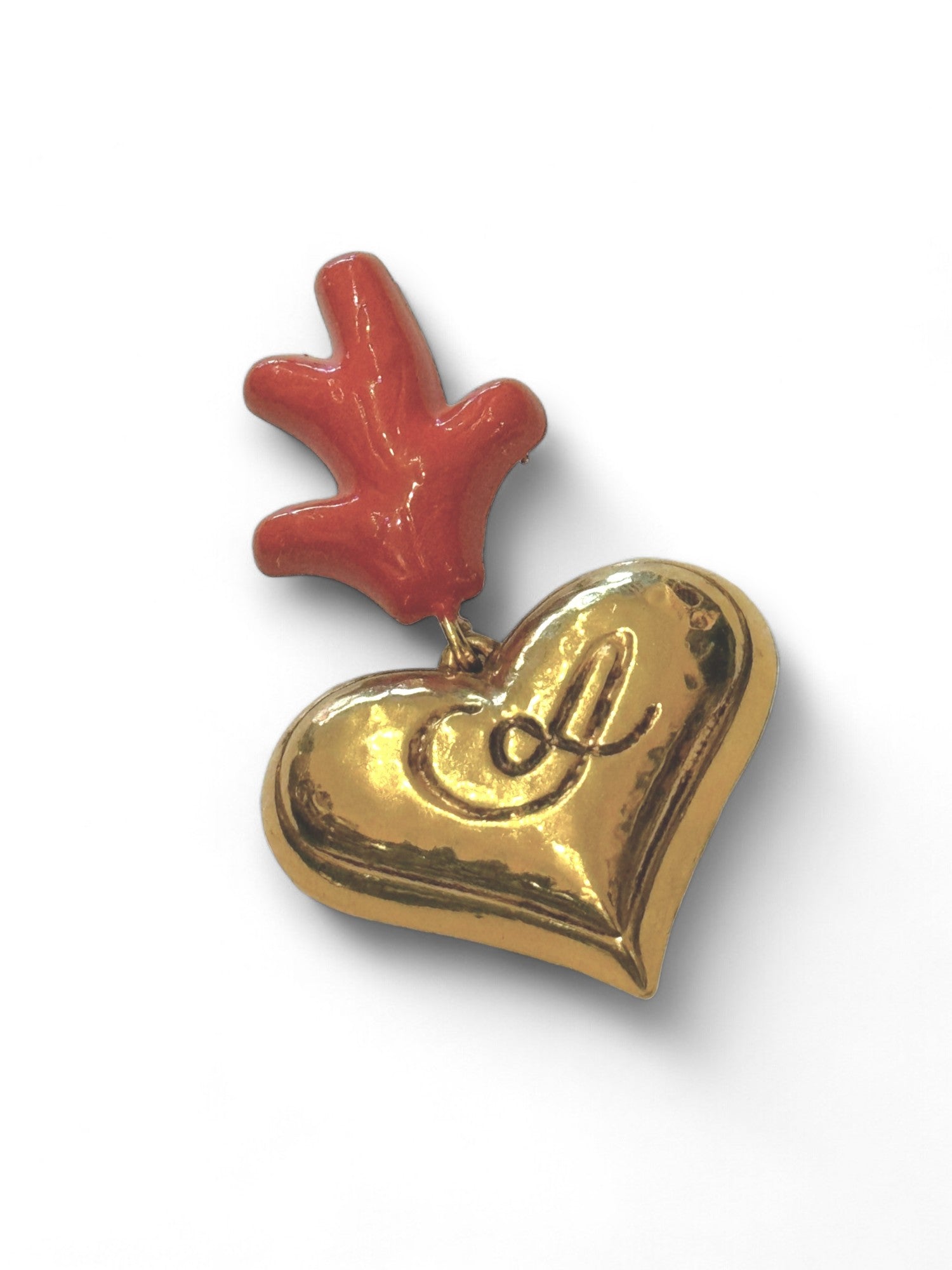 Heart brooch