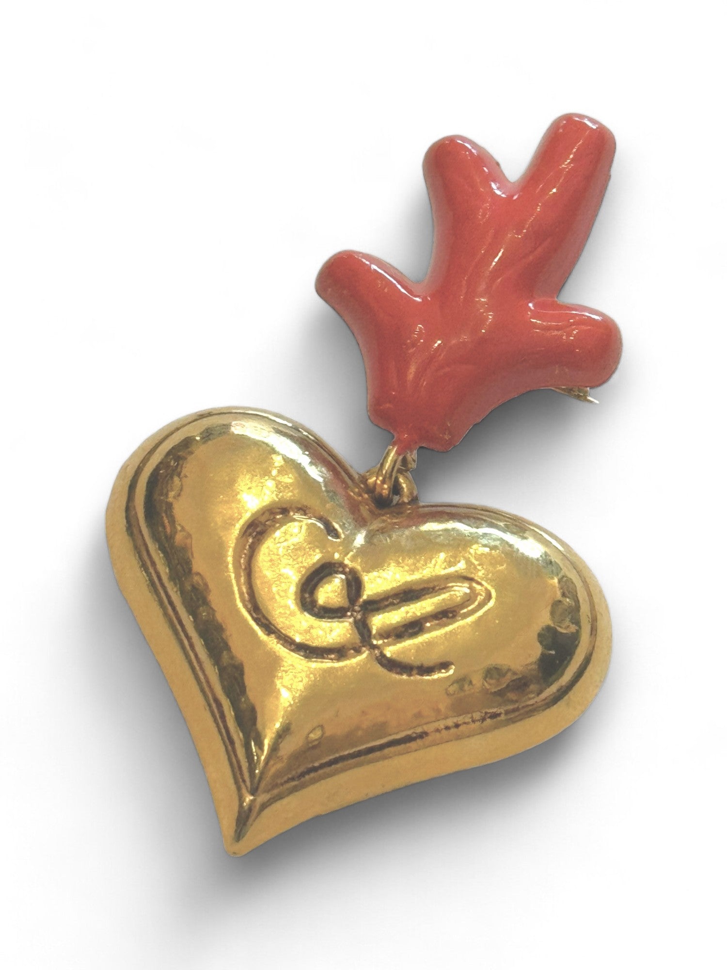 Heart brooch