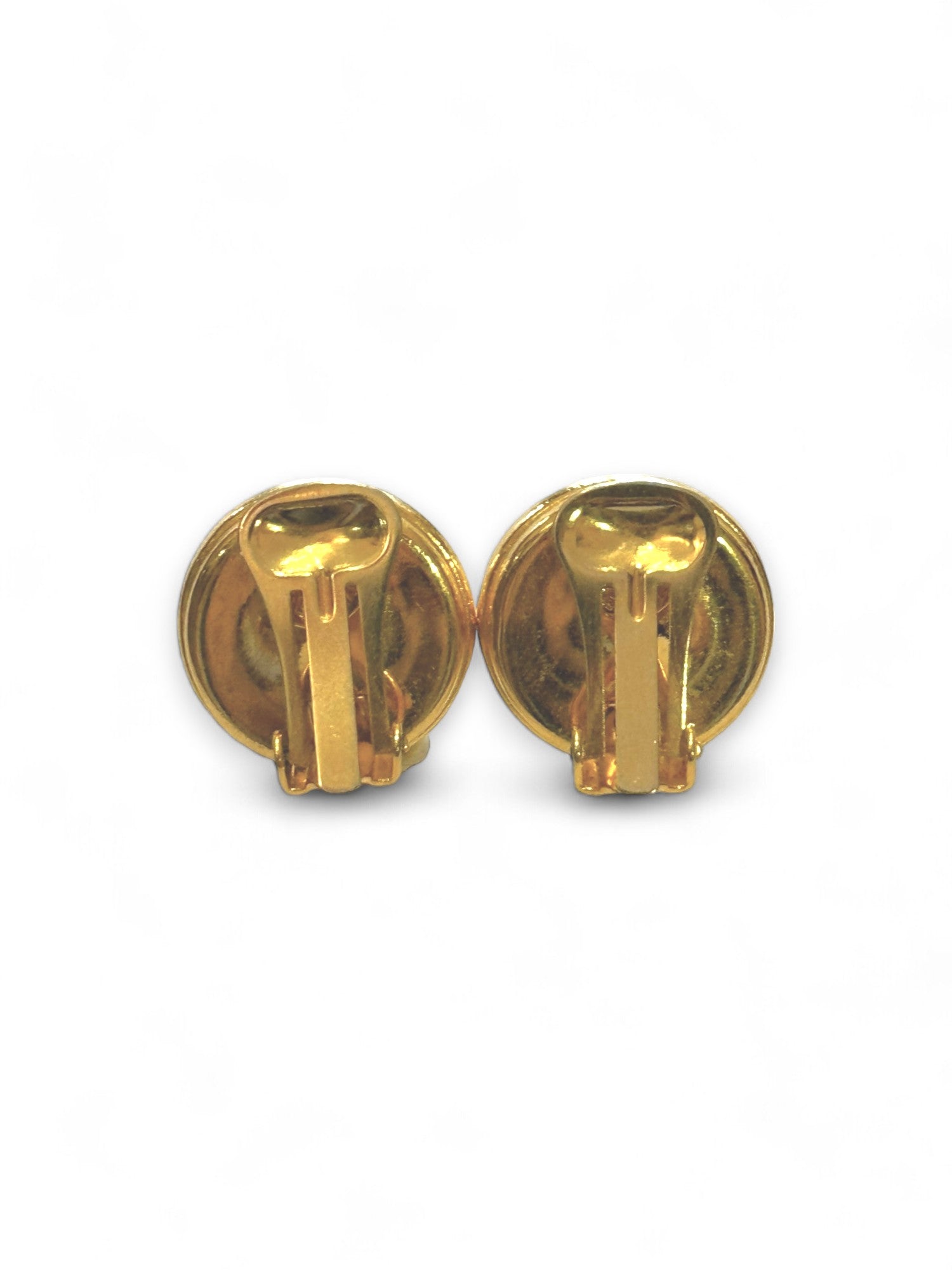 Vintage stone clip earrings