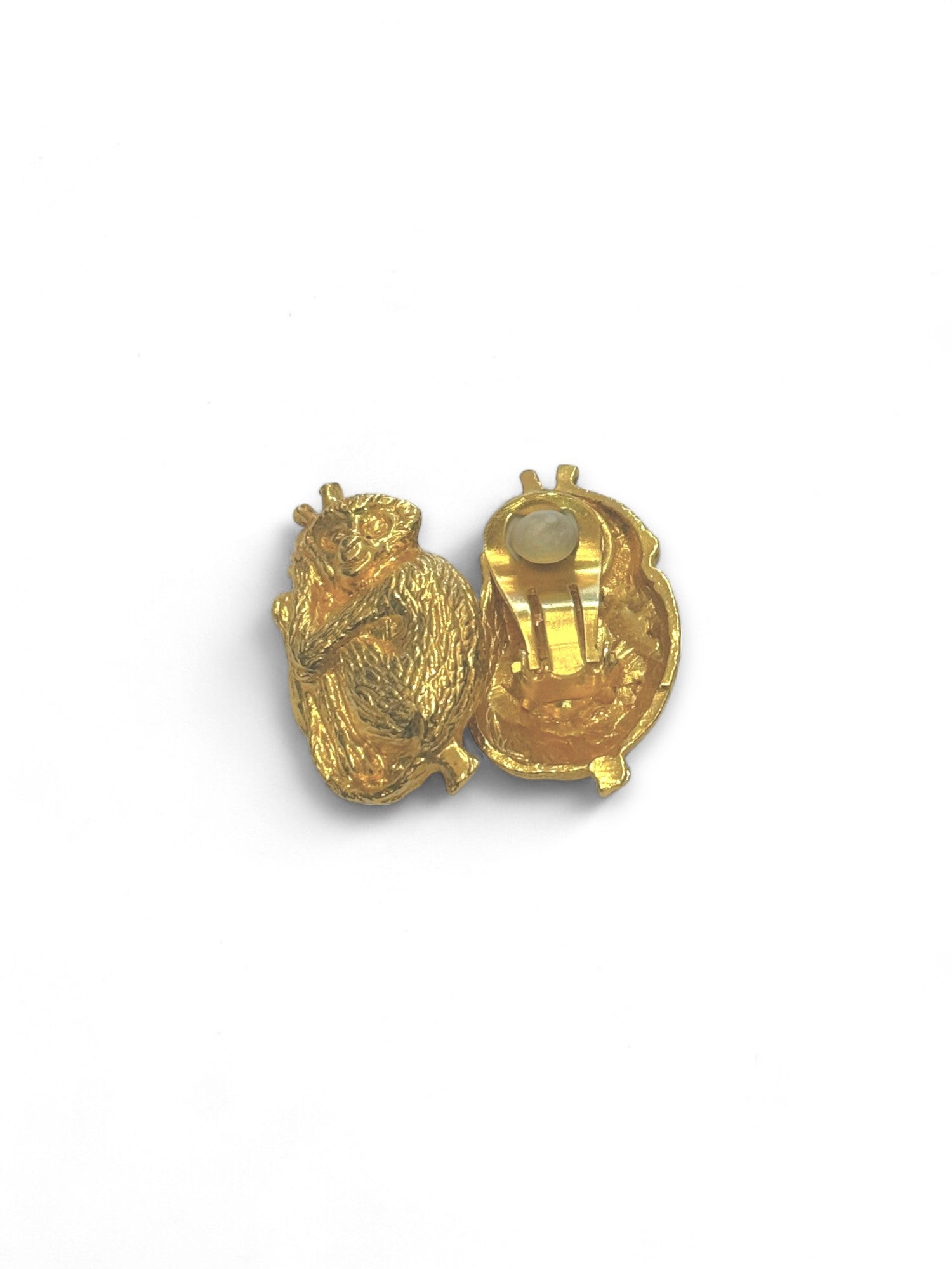 Monkeys clip earrings
