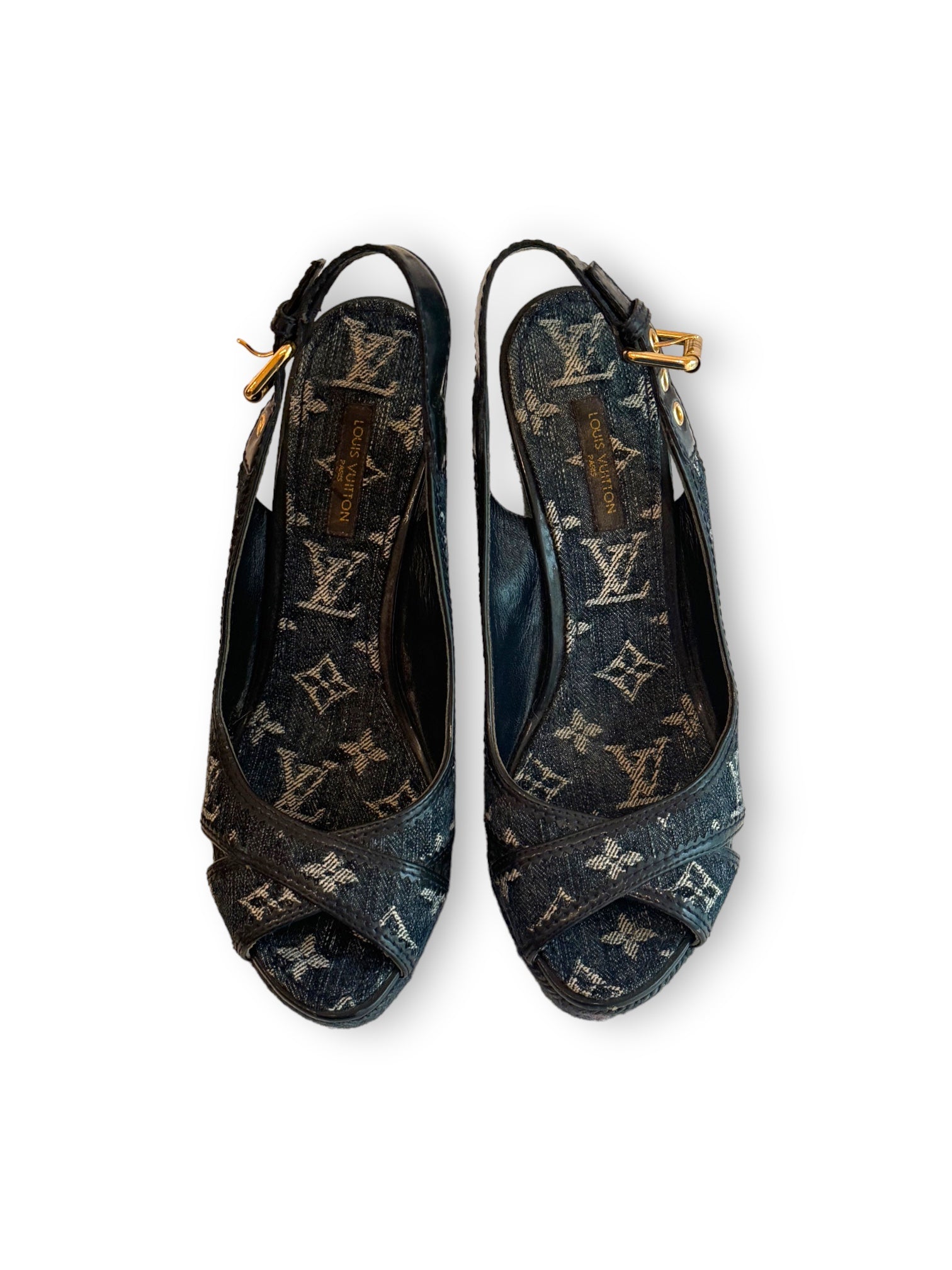 Denim wedge