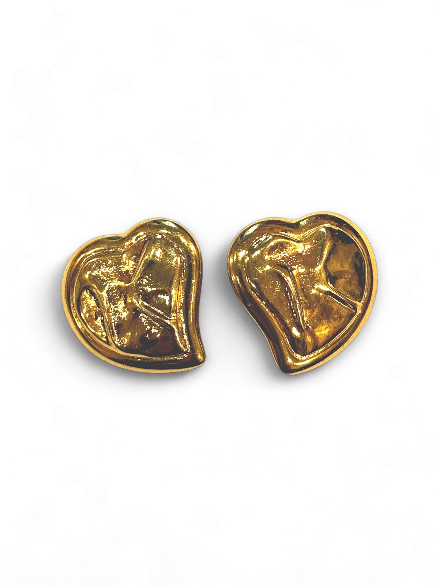 Lovely heart clip earrings
