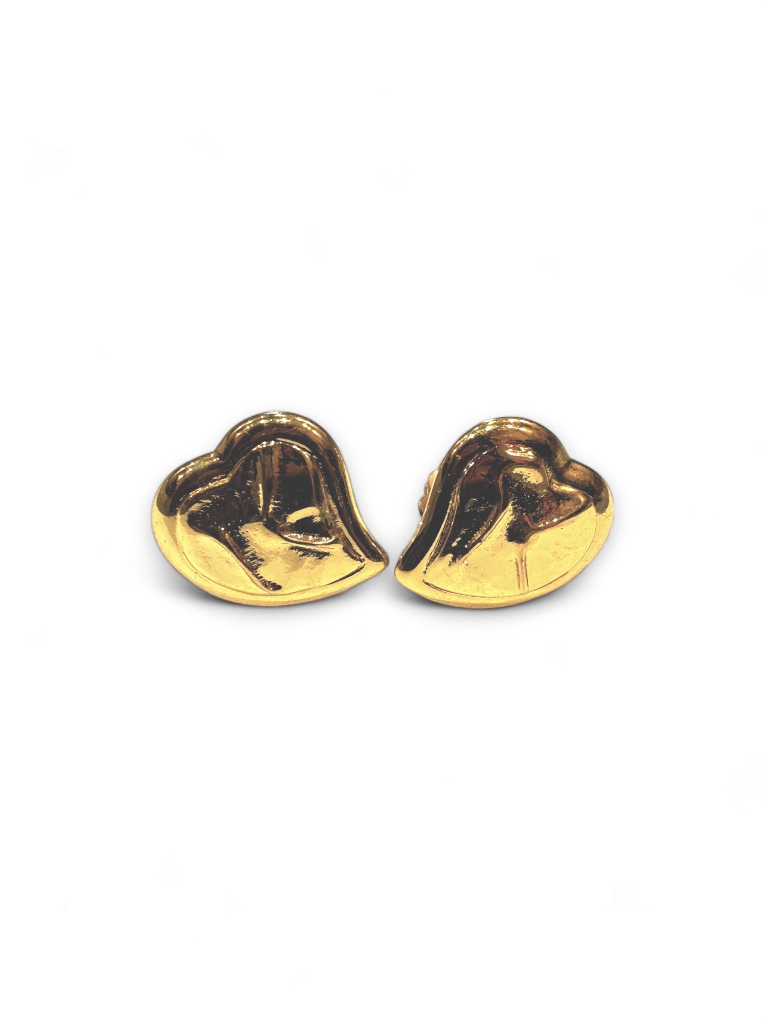 Lovely heart clip earrings