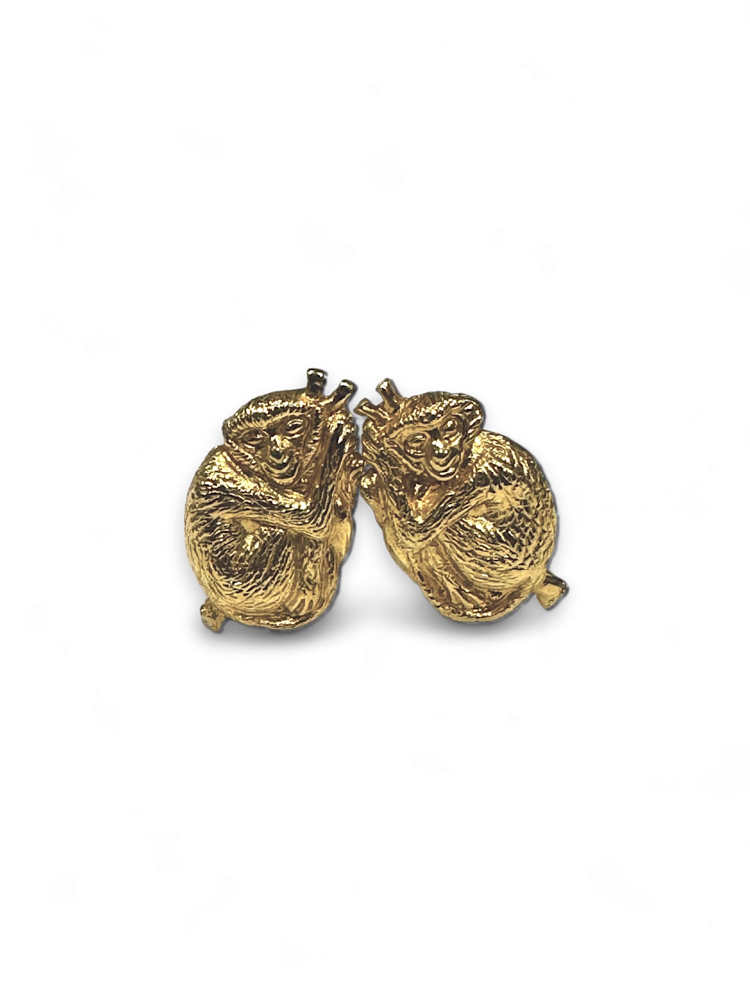 Monkeys clip earrings