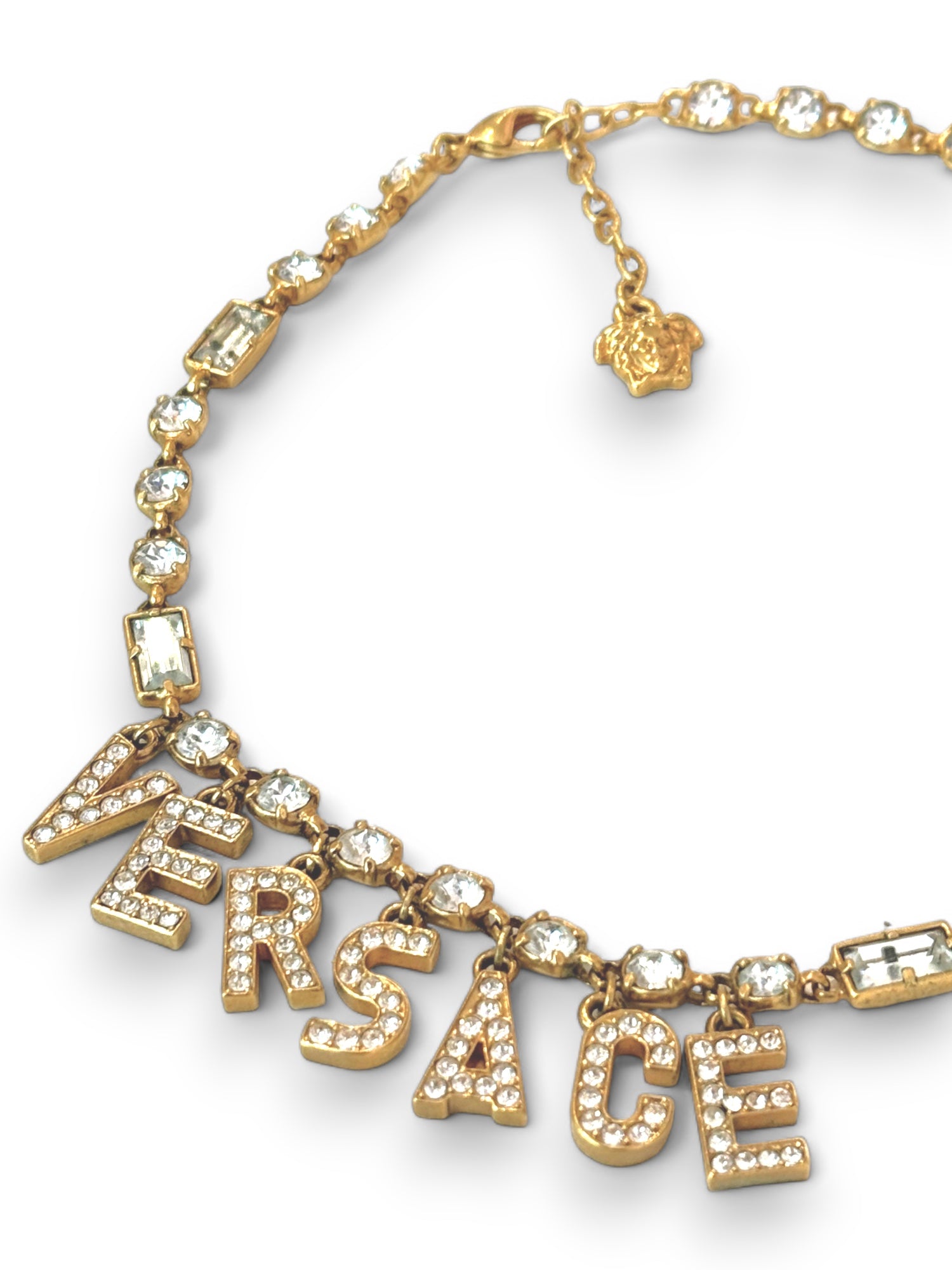 Vintage strass embellished choker